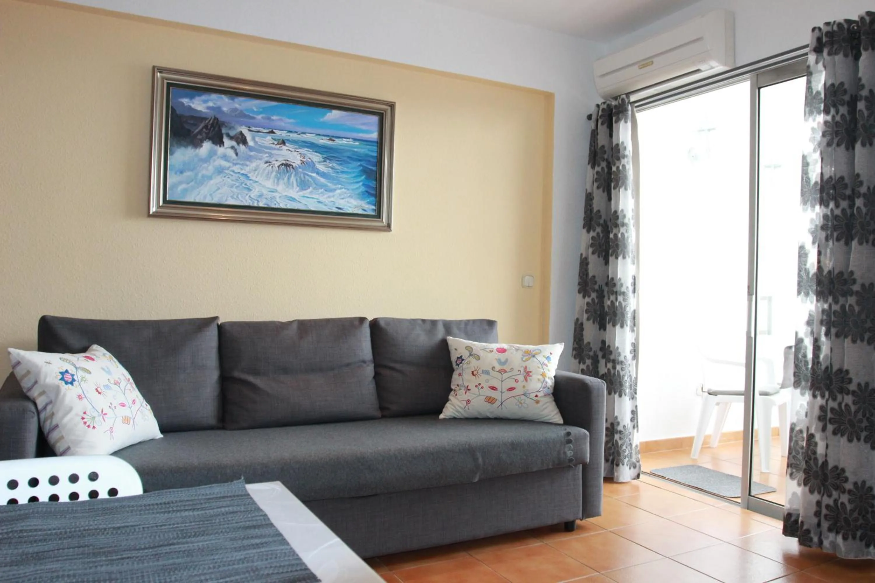 Living room in Ocean View Apartment at the beach Playa de La Arena