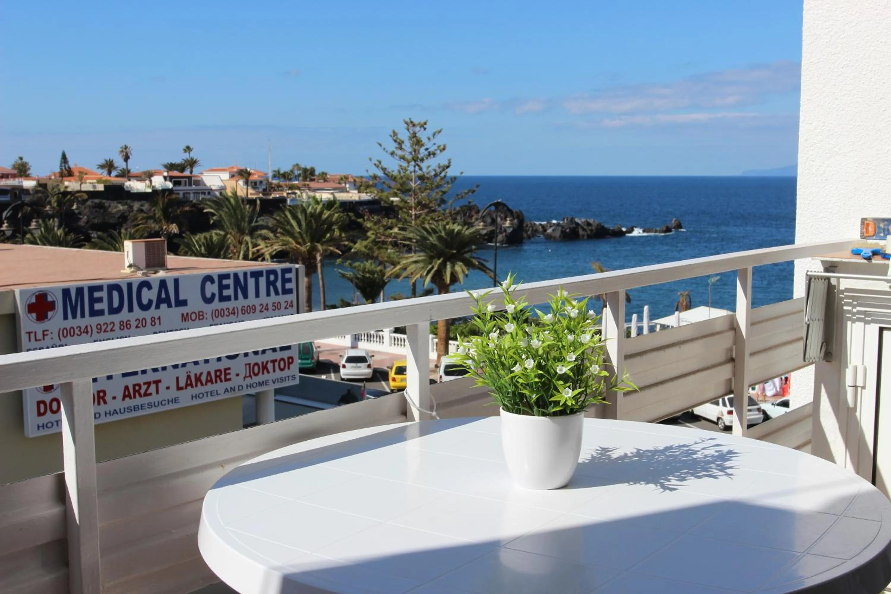 Balcony/Terrace in Ocean View Apartment at the beach Playa de La Arena