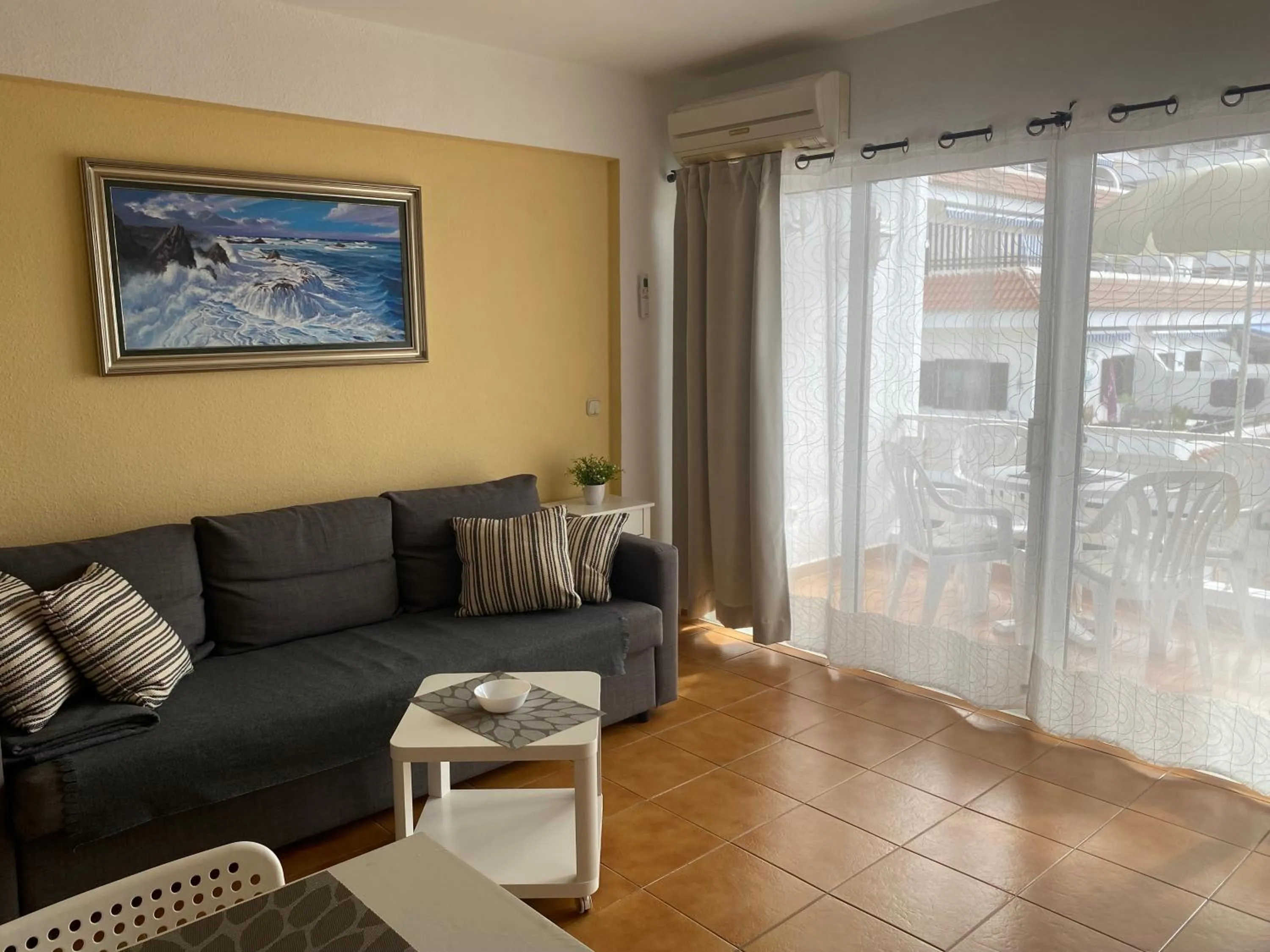 Living room in Ocean View Apartment at the beach Playa de La Arena
