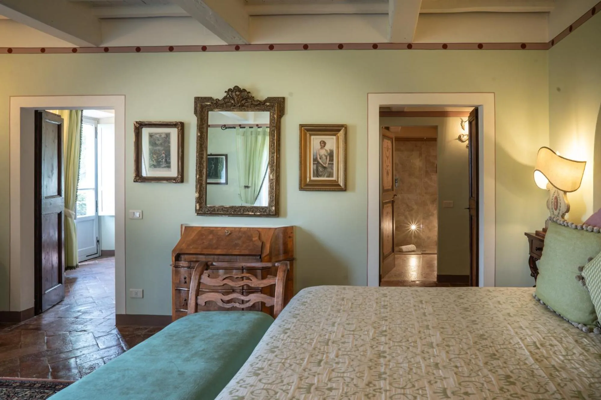 Bed in Il Falconiere Relais & Spa