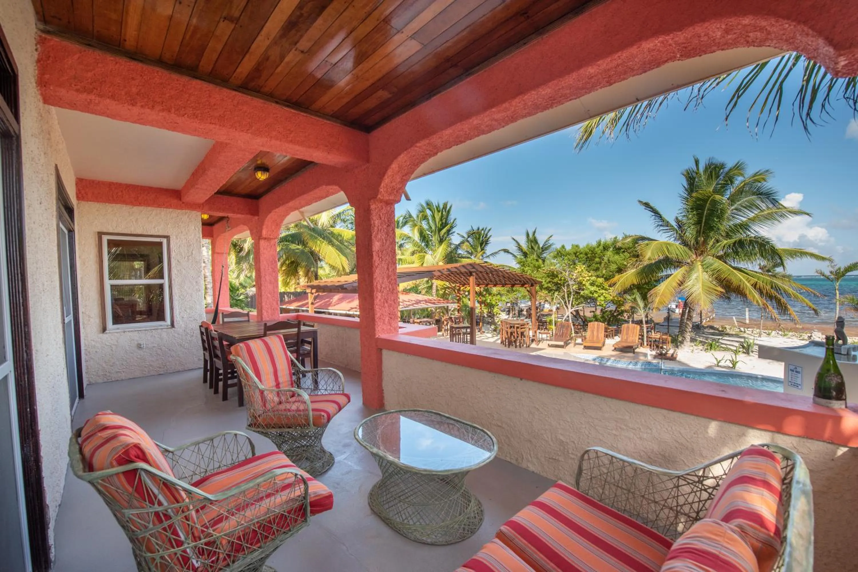 Patio in Bella Vista Resort Belize