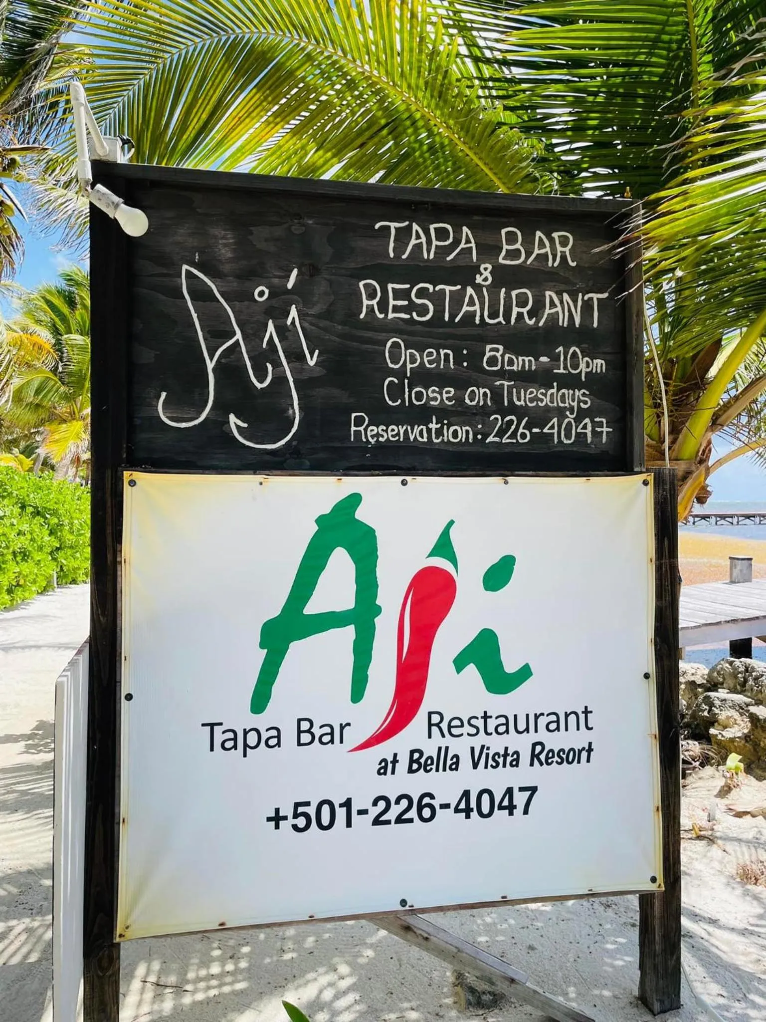 Restaurant/places to eat in Bella Vista Resort Belize