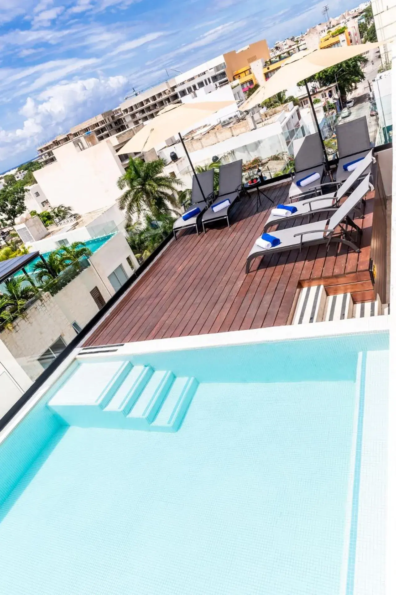 Pool view in Hotelito del Mar Playa del Carmen Pool view in Hotelito del Mar Playa del Carmen