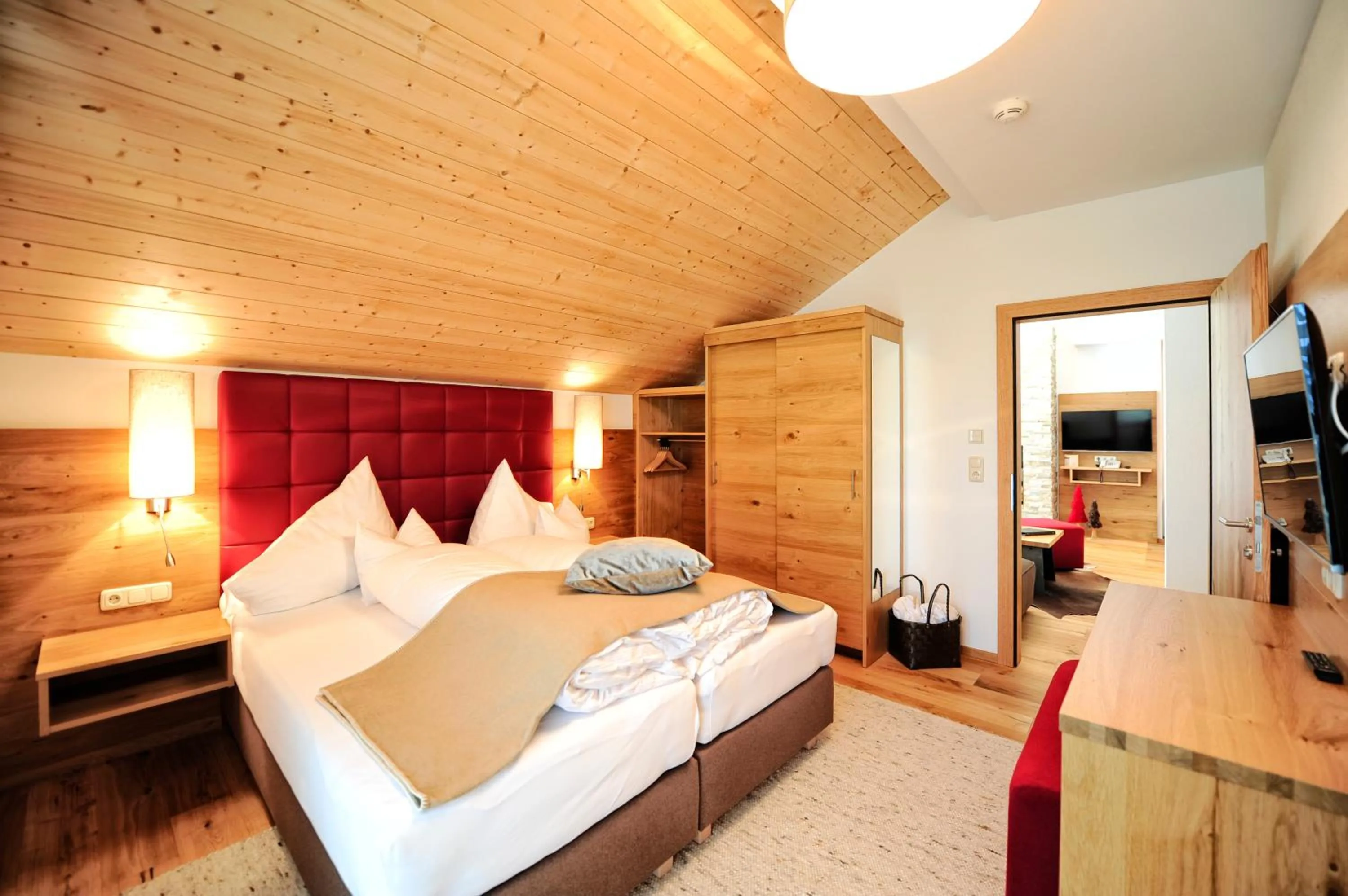 Bedroom, Bed in Hotel Dorfstadl