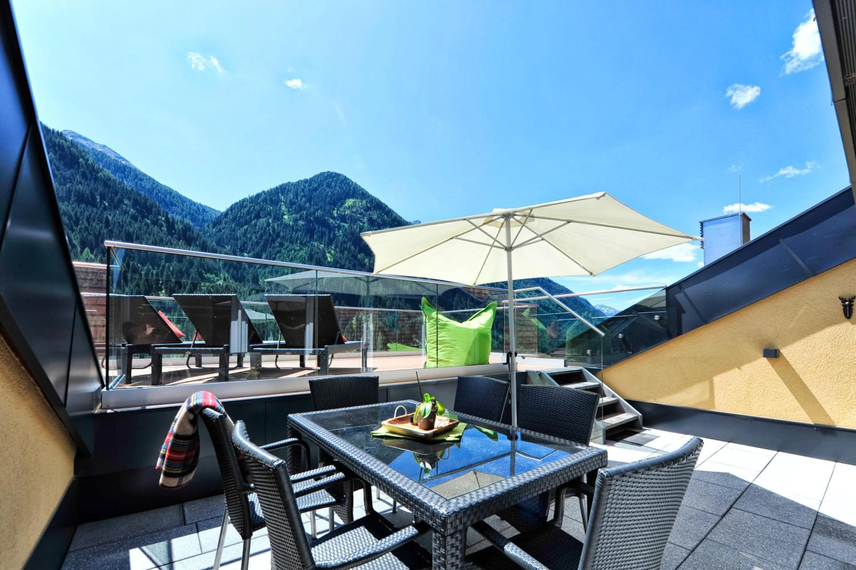 Balcony/Terrace in Hotel Dorfstadl