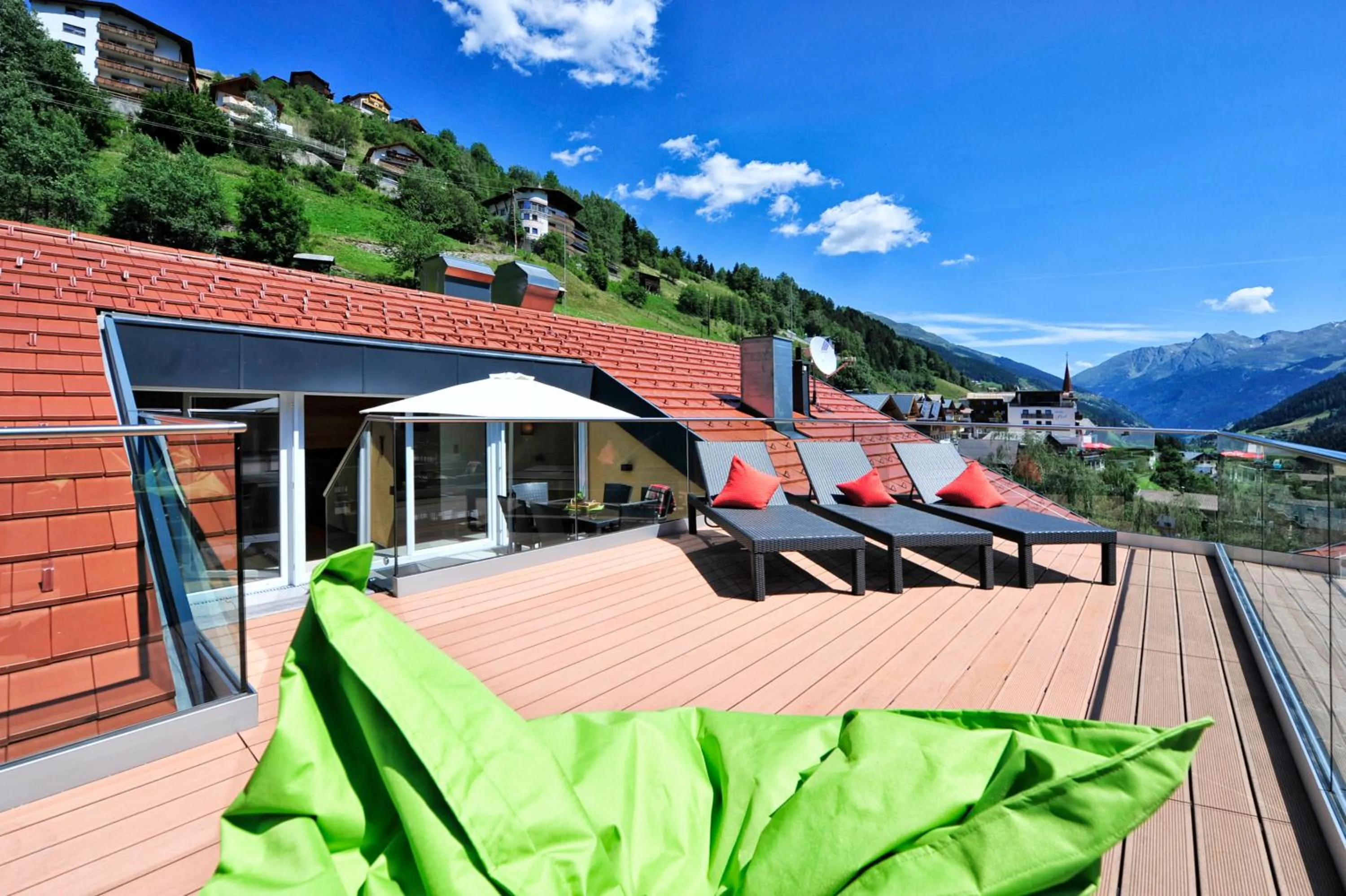 Balcony/Terrace in Hotel Dorfstadl