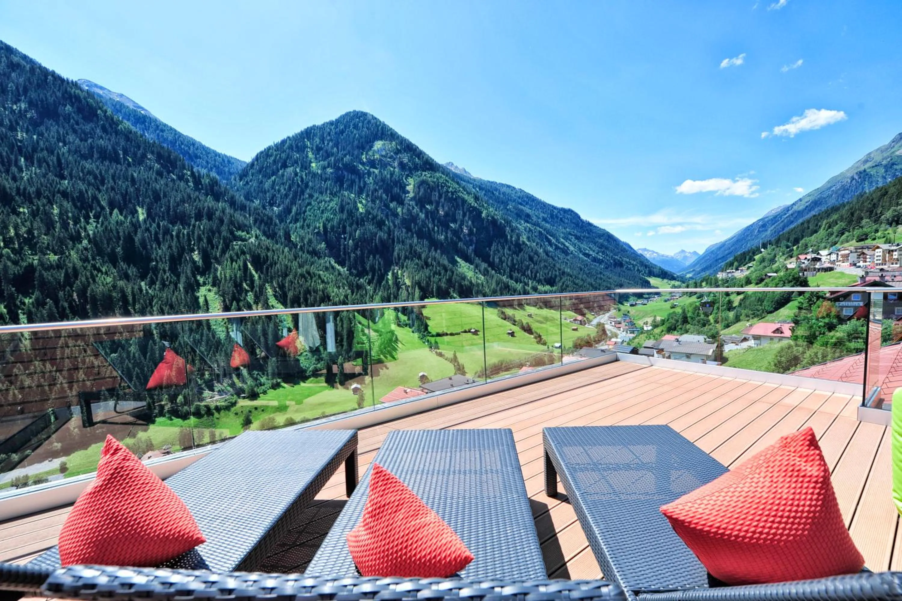 Balcony/Terrace in Hotel Dorfstadl