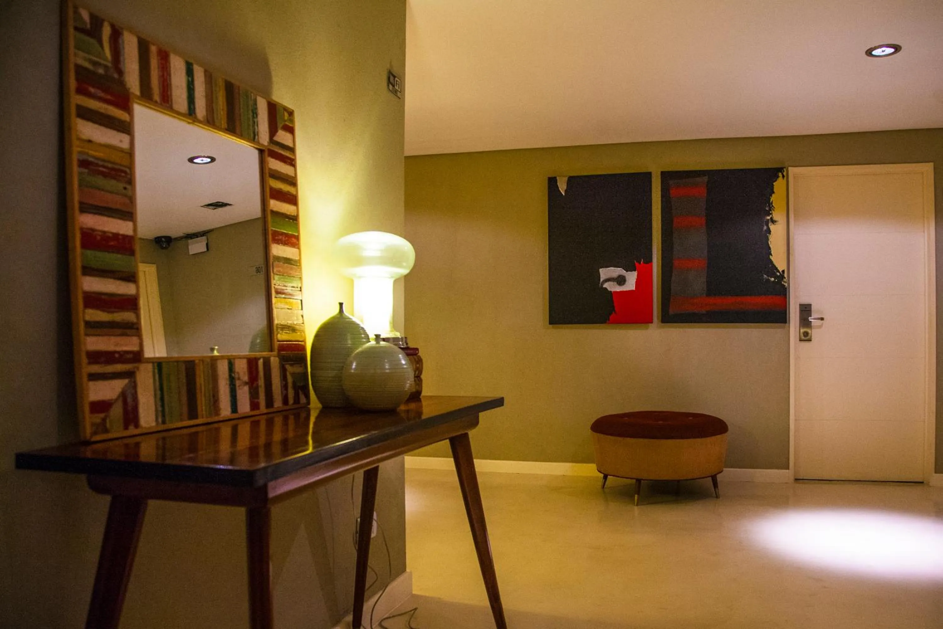 Seating area in First Palermo Hotel