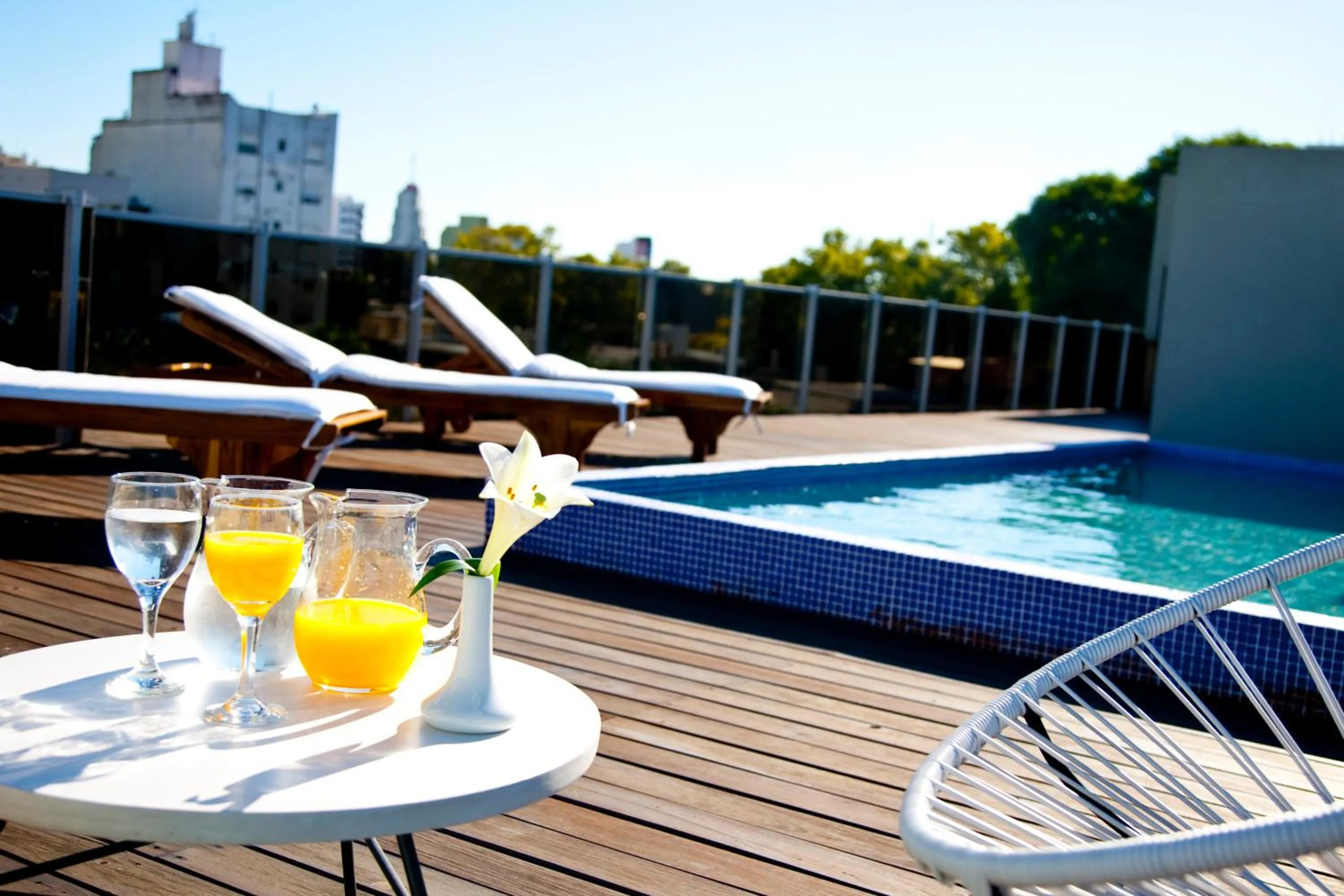 Swimming pool in First Palermo Hotel