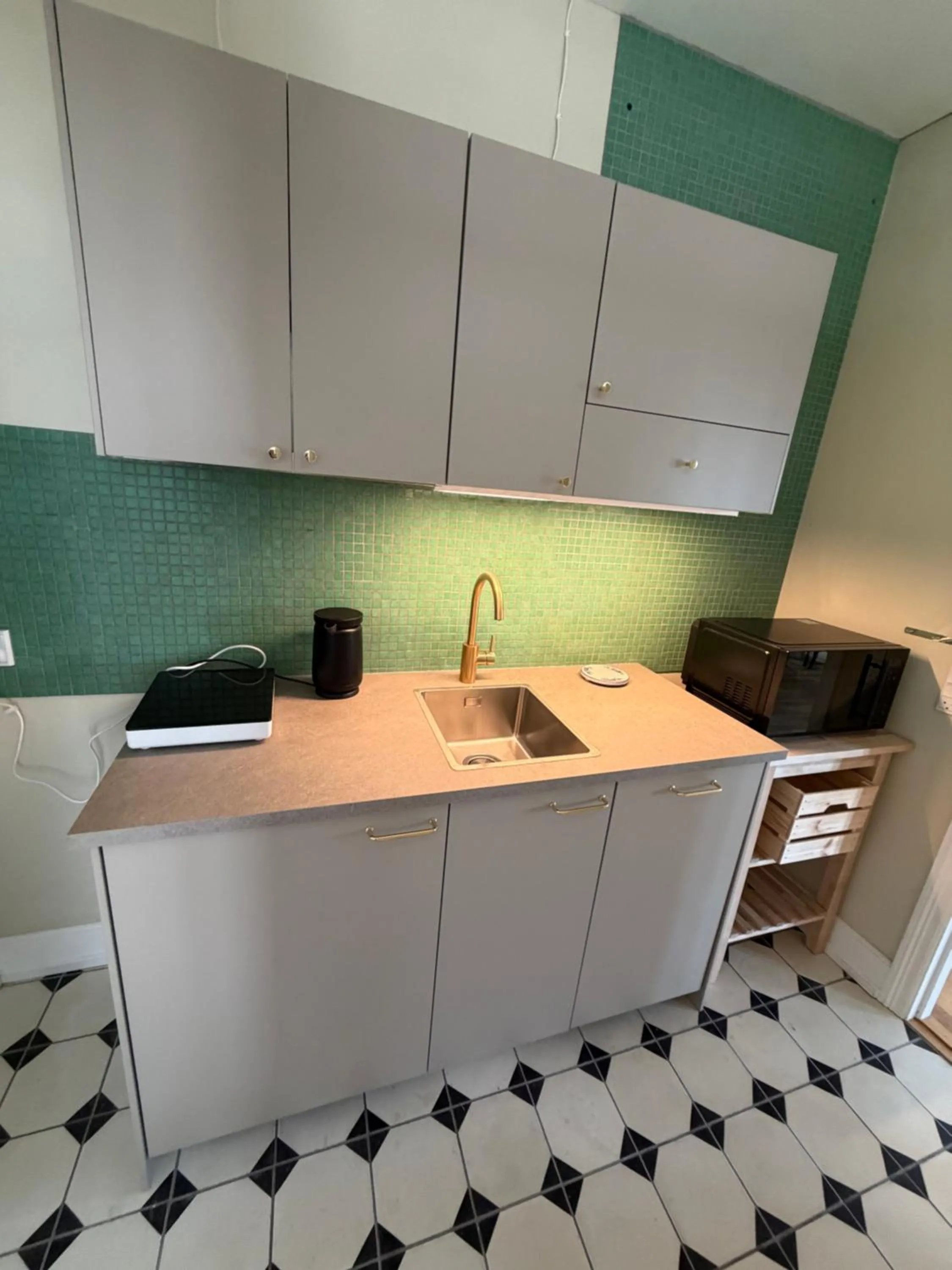 Kitchen or kitchenette in JANTZENs HOTEL