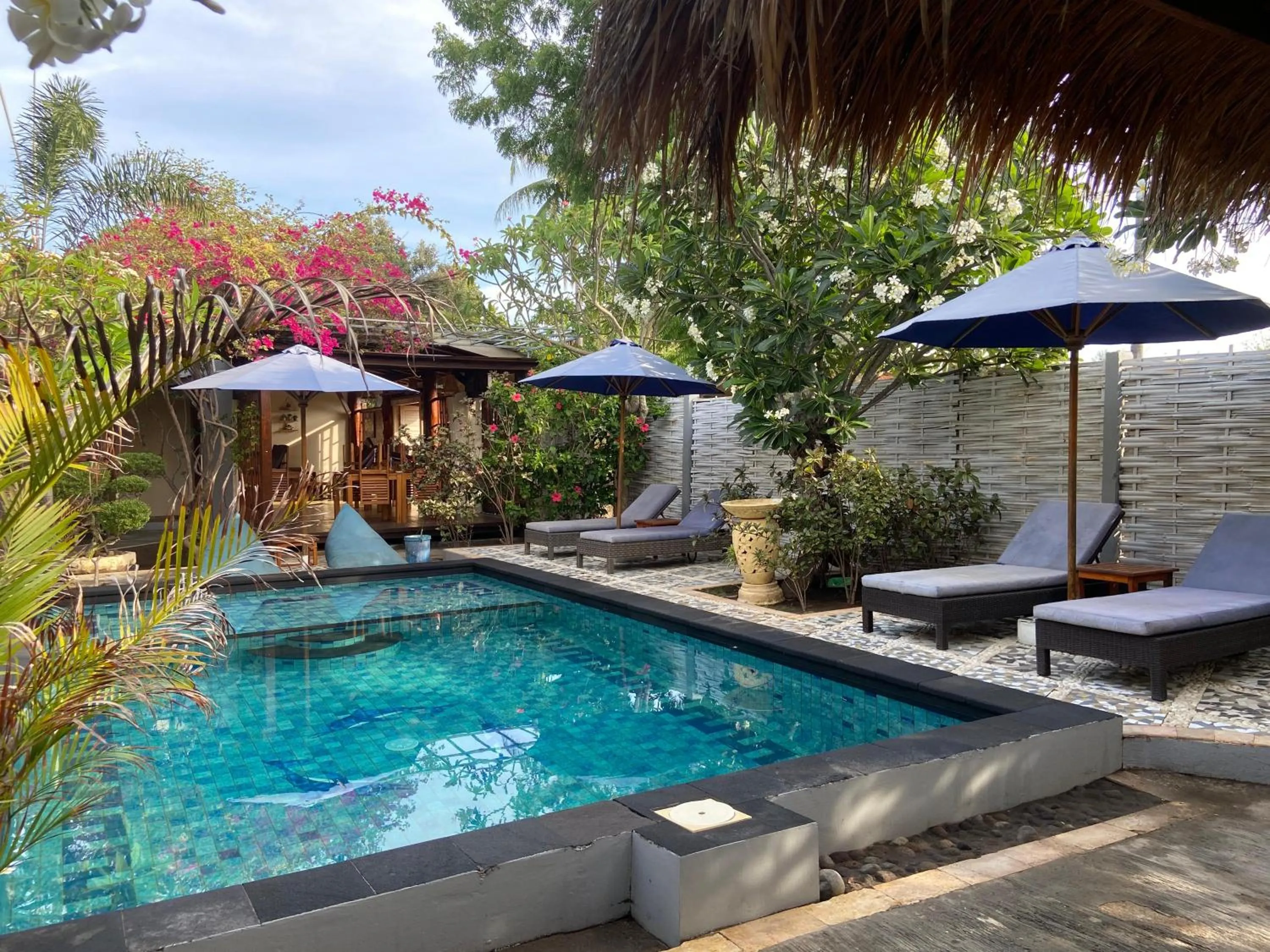 Pool view in Villa Kinagu