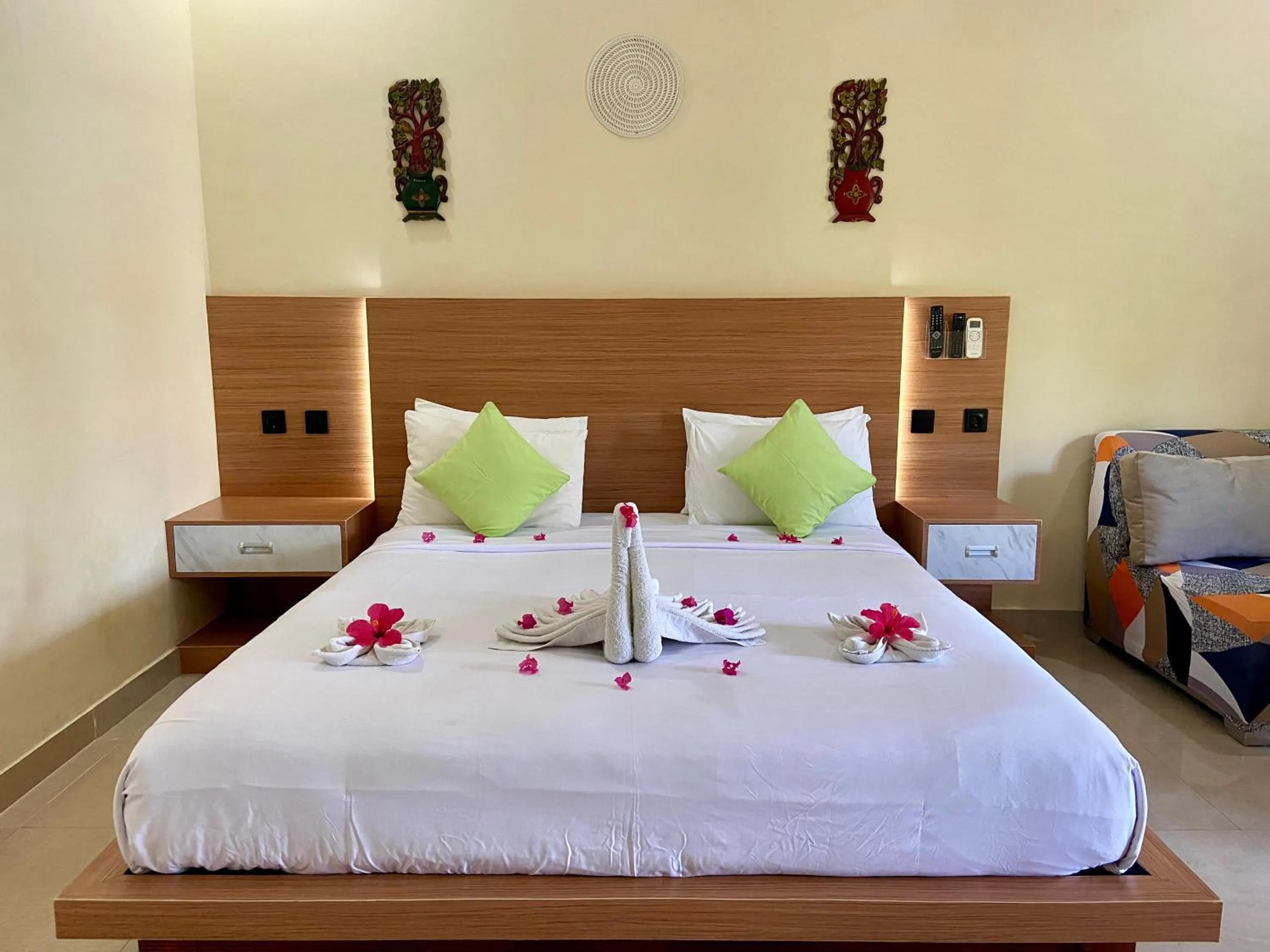 Bed in Villa Kinagu