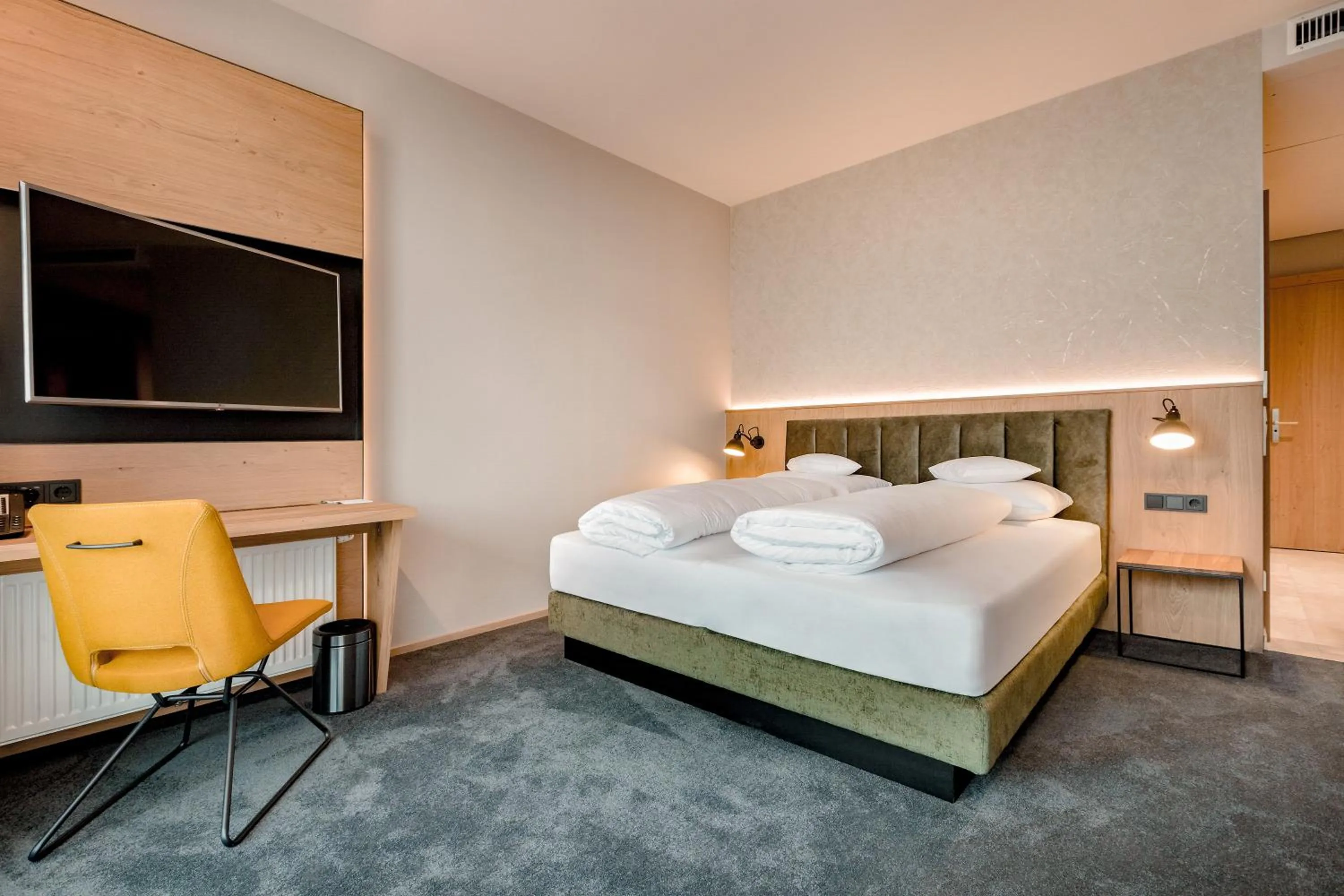 Bed in Gasthof Hotel Post