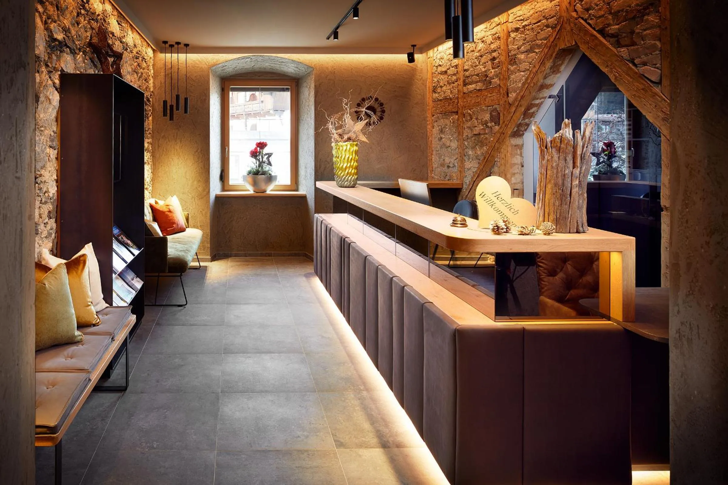 Lobby or reception in Gasthof Hotel Post