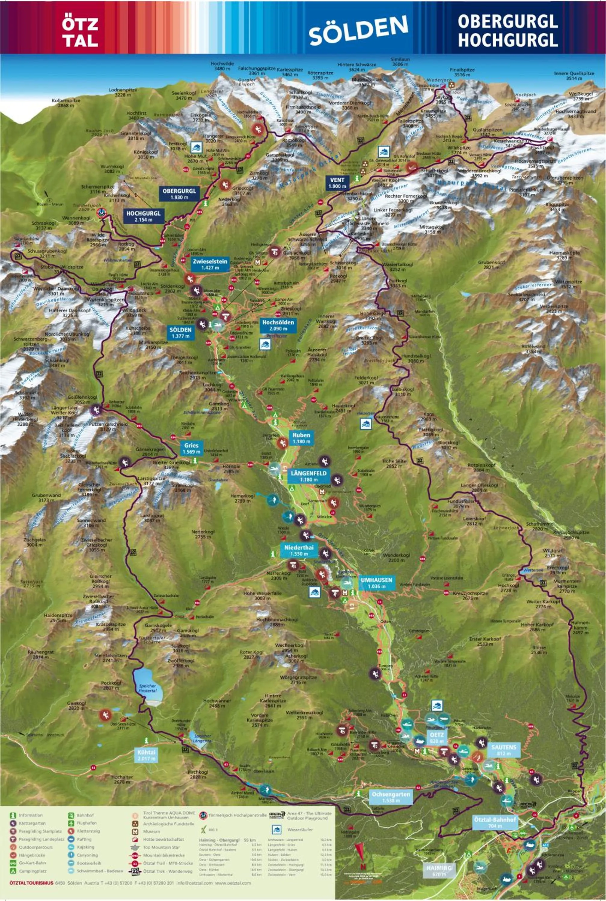 Area and facilities in Das Schlössl