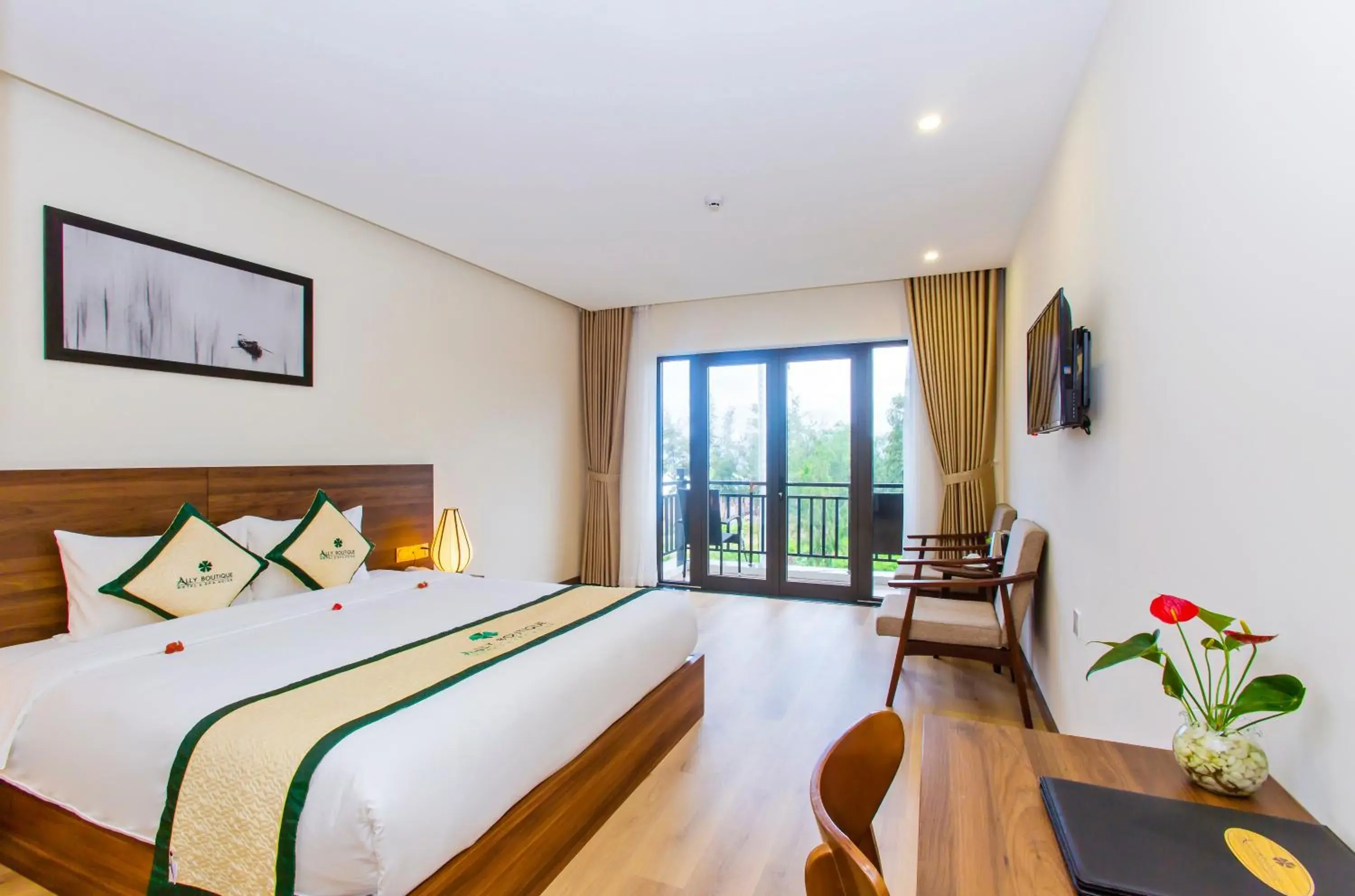 Bed in Ally Beach Boutique Hotel Hoian Bed in Ally Beach Boutique Hotel Hoian