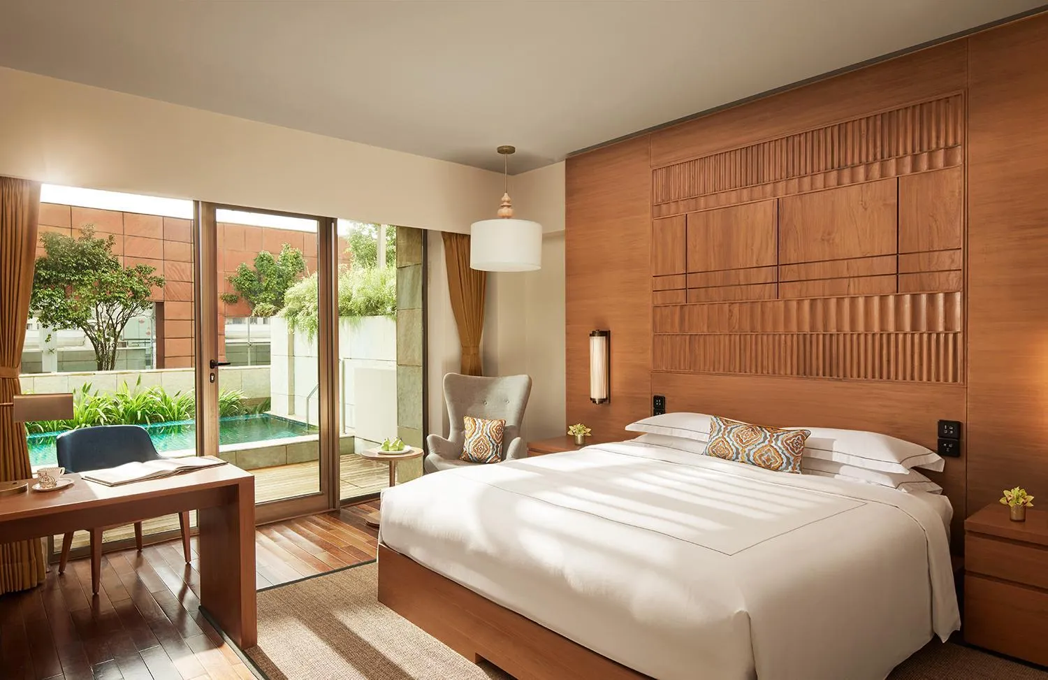 Bedroom, Bed in Taj City Centre New Town, Kolkata