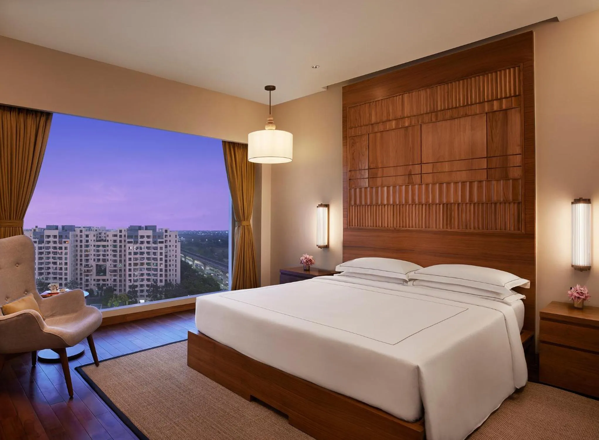 Bedroom, Bed in Taj City Centre New Town, Kolkata