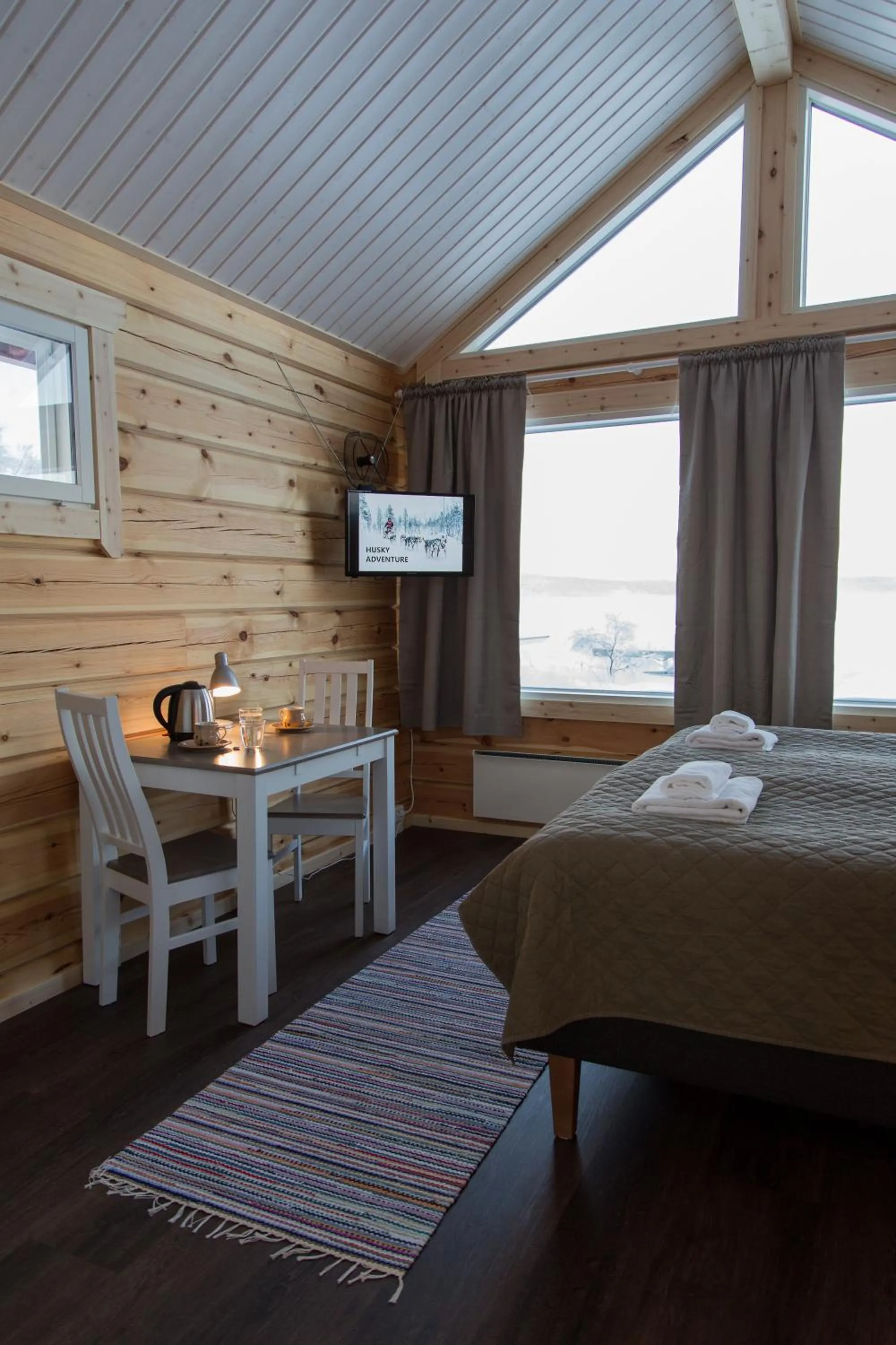 Natural landscape, Bed in Holiday Village Inari