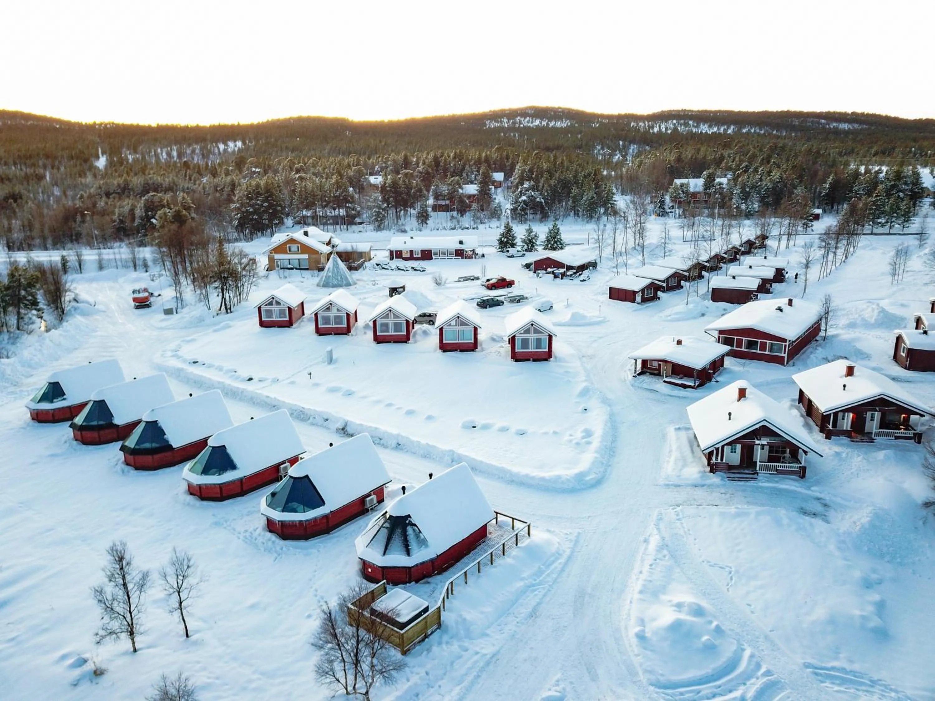 Winter in Holiday Village Inari