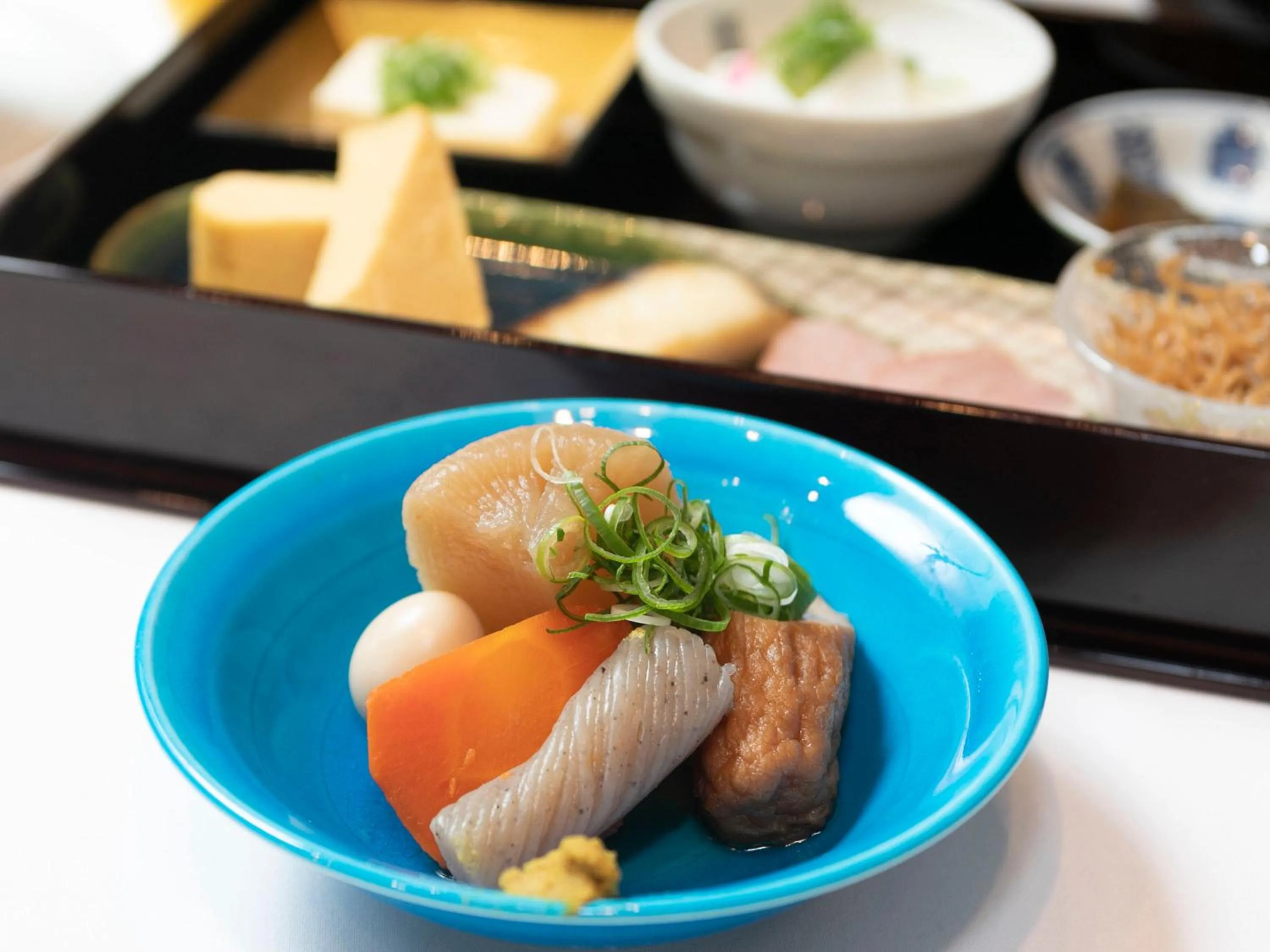 Asian breakfast in APA Hotel Kyoto Ekikita