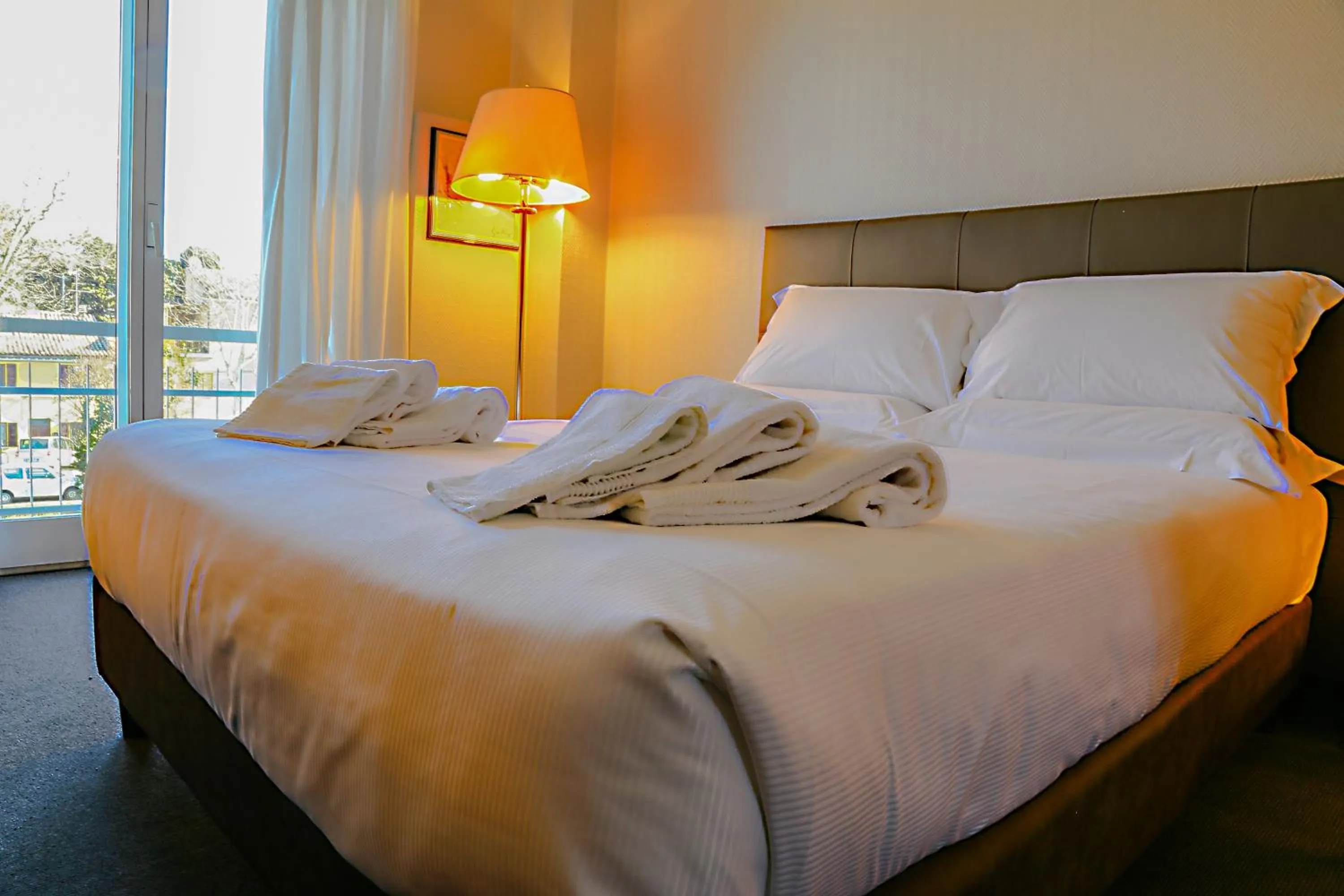 Bed in Hotel Augustus