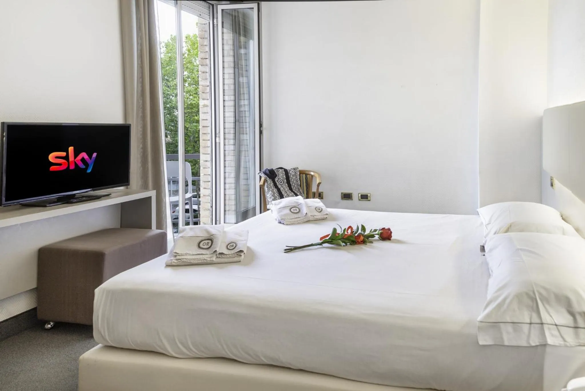 Bed in Hotel Augustus