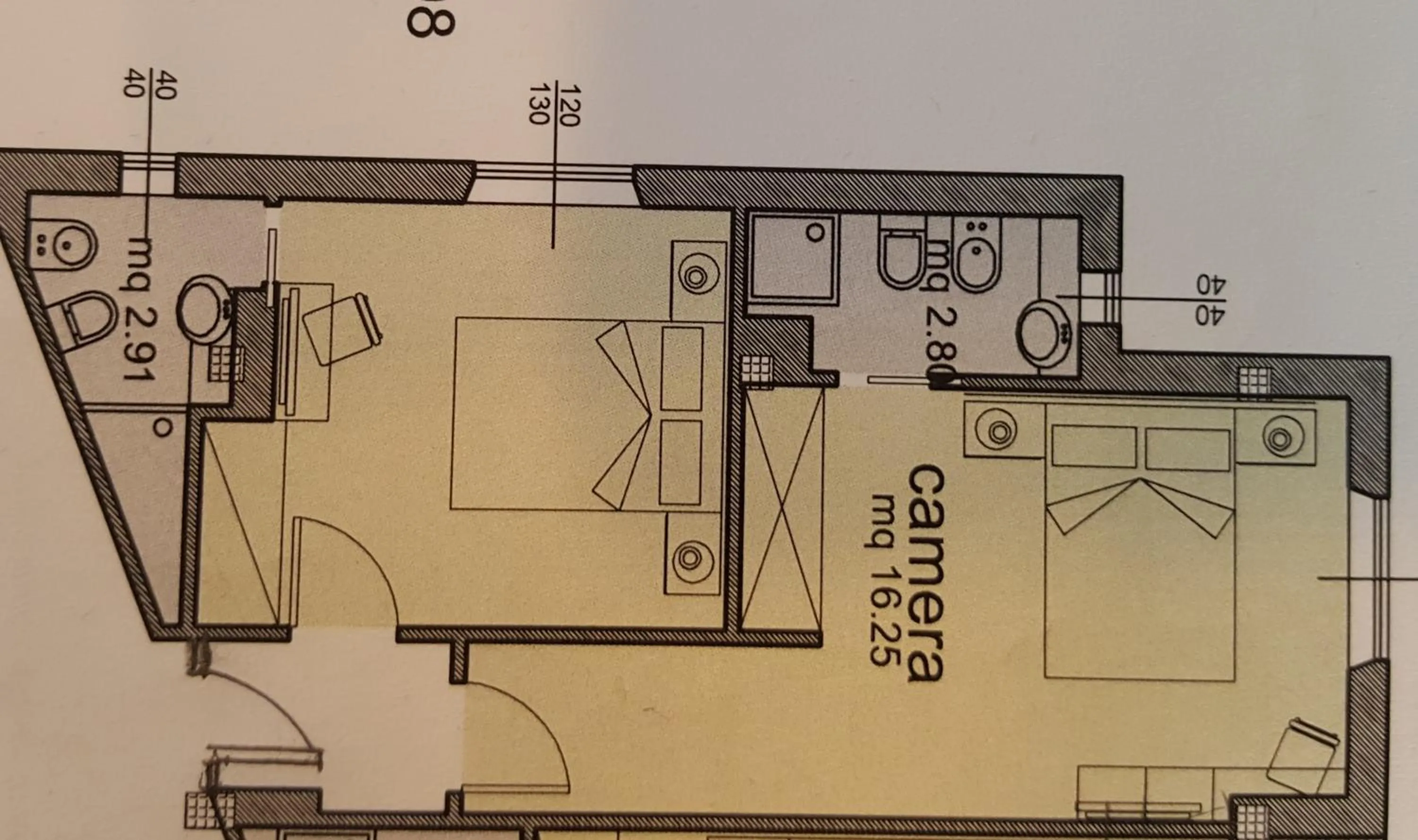 Floor plan in Hotel Augustus