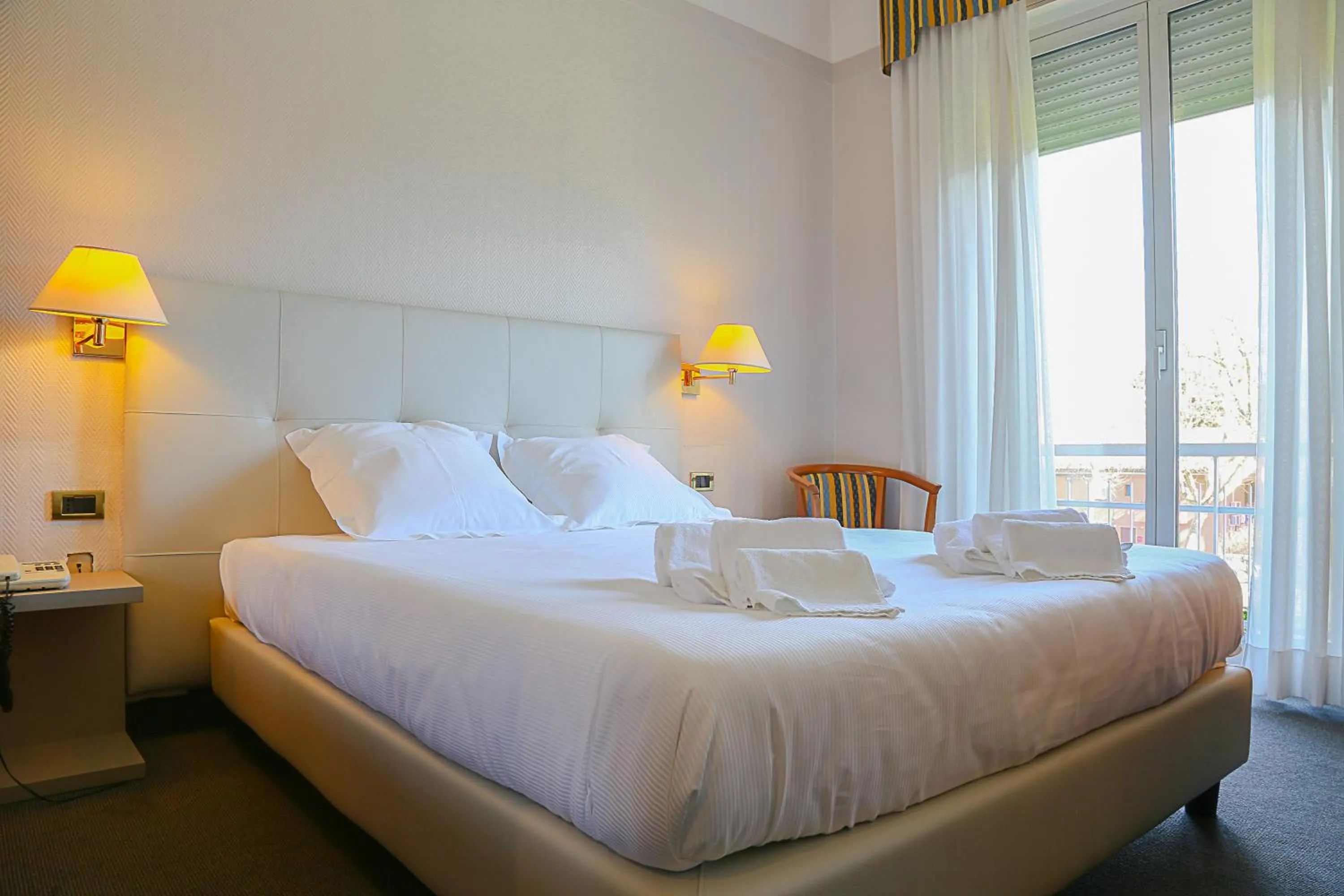 Bed in Hotel Augustus