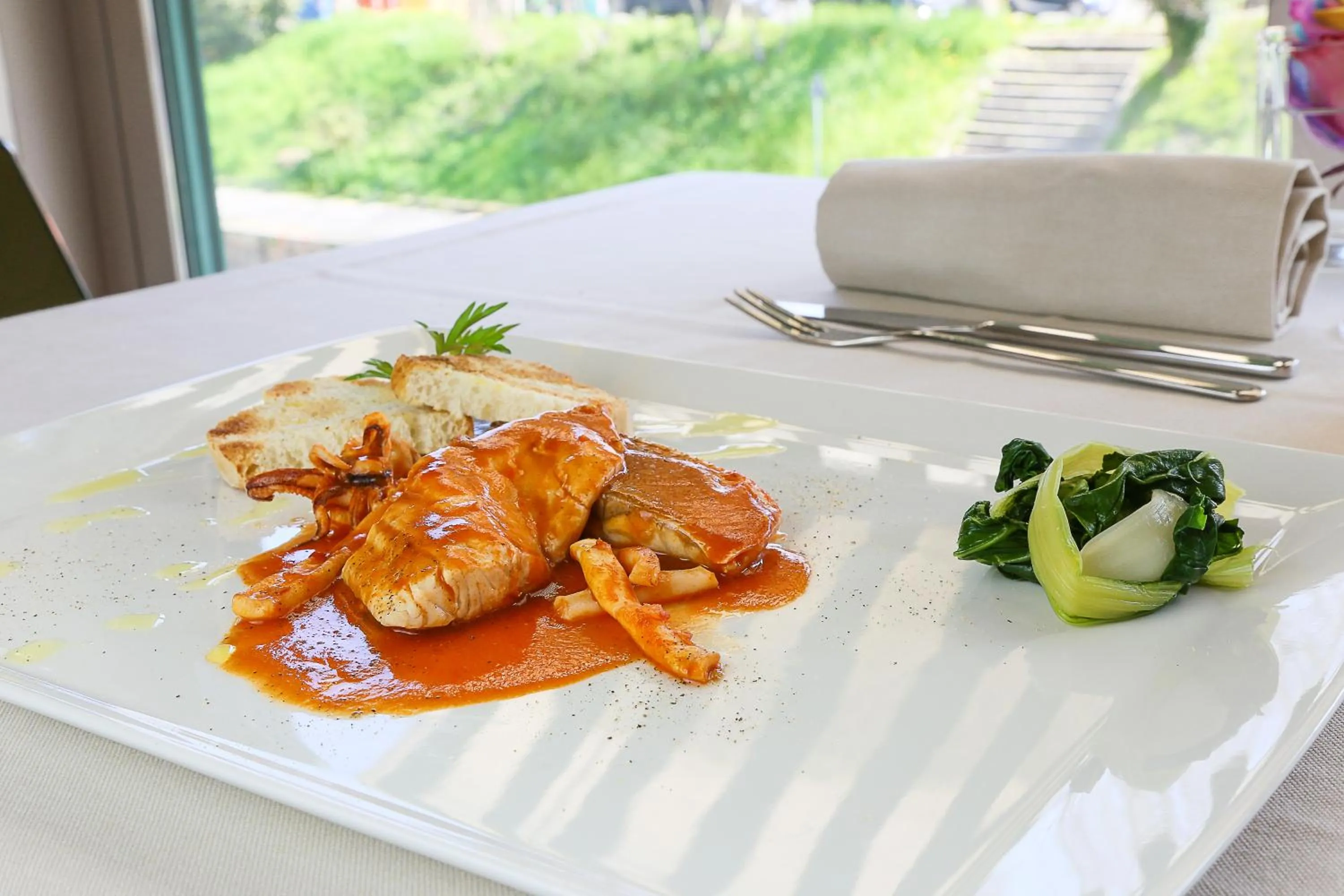 Food close-up in Hotel Augustus