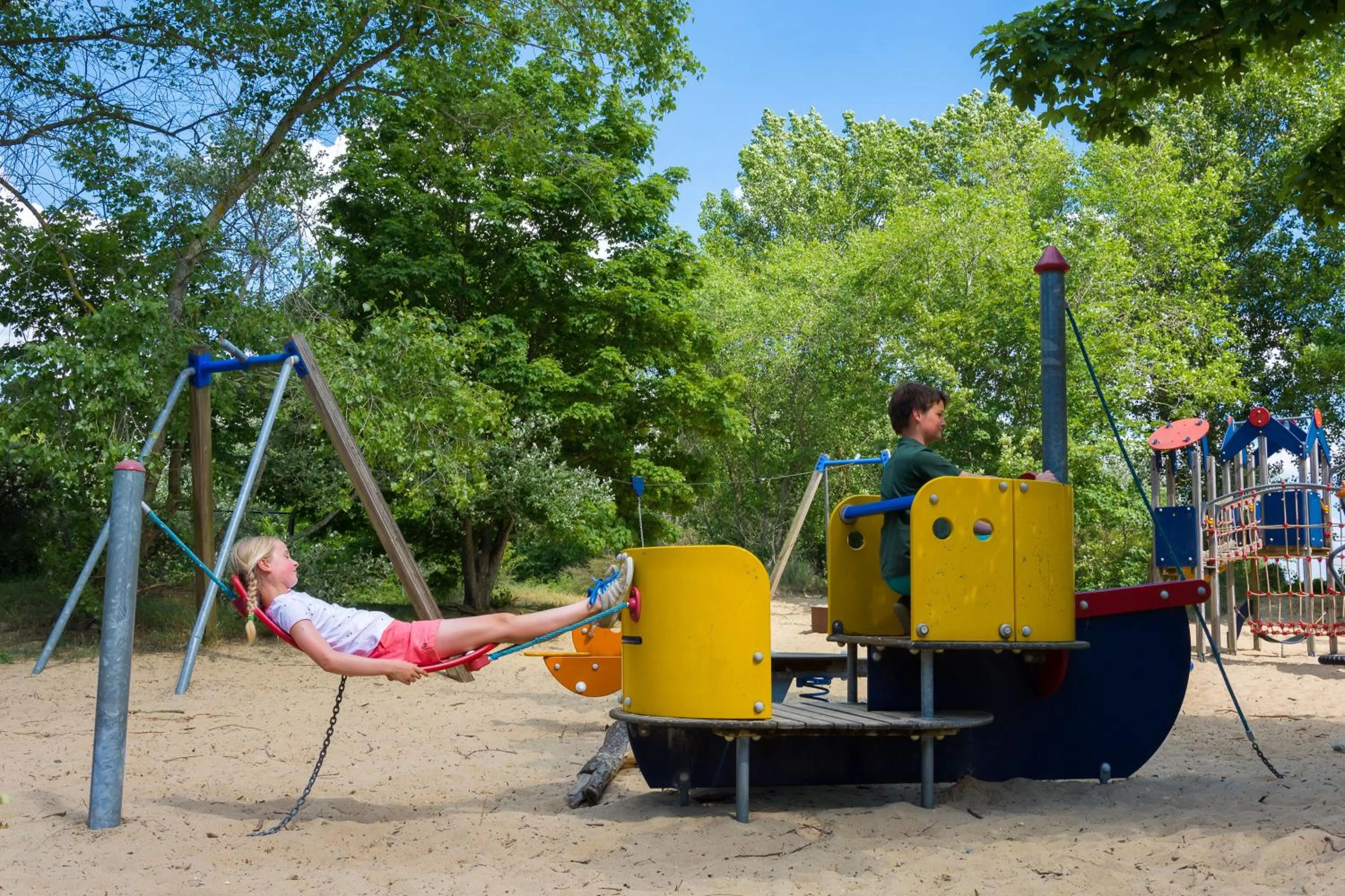 Children play ground in Vakantie Domein Ter Helme