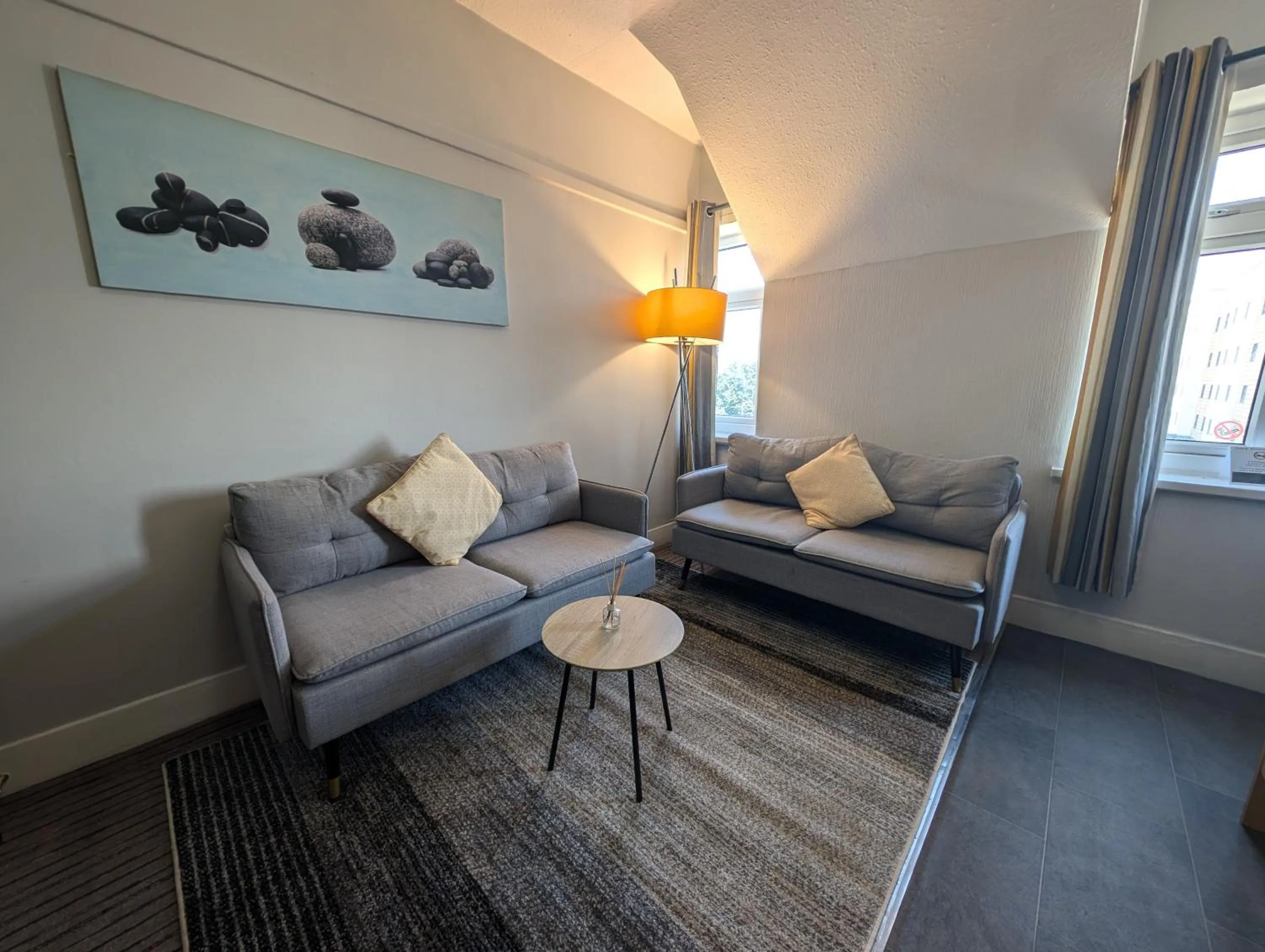 Seating area in Coasters Holiday Apartments