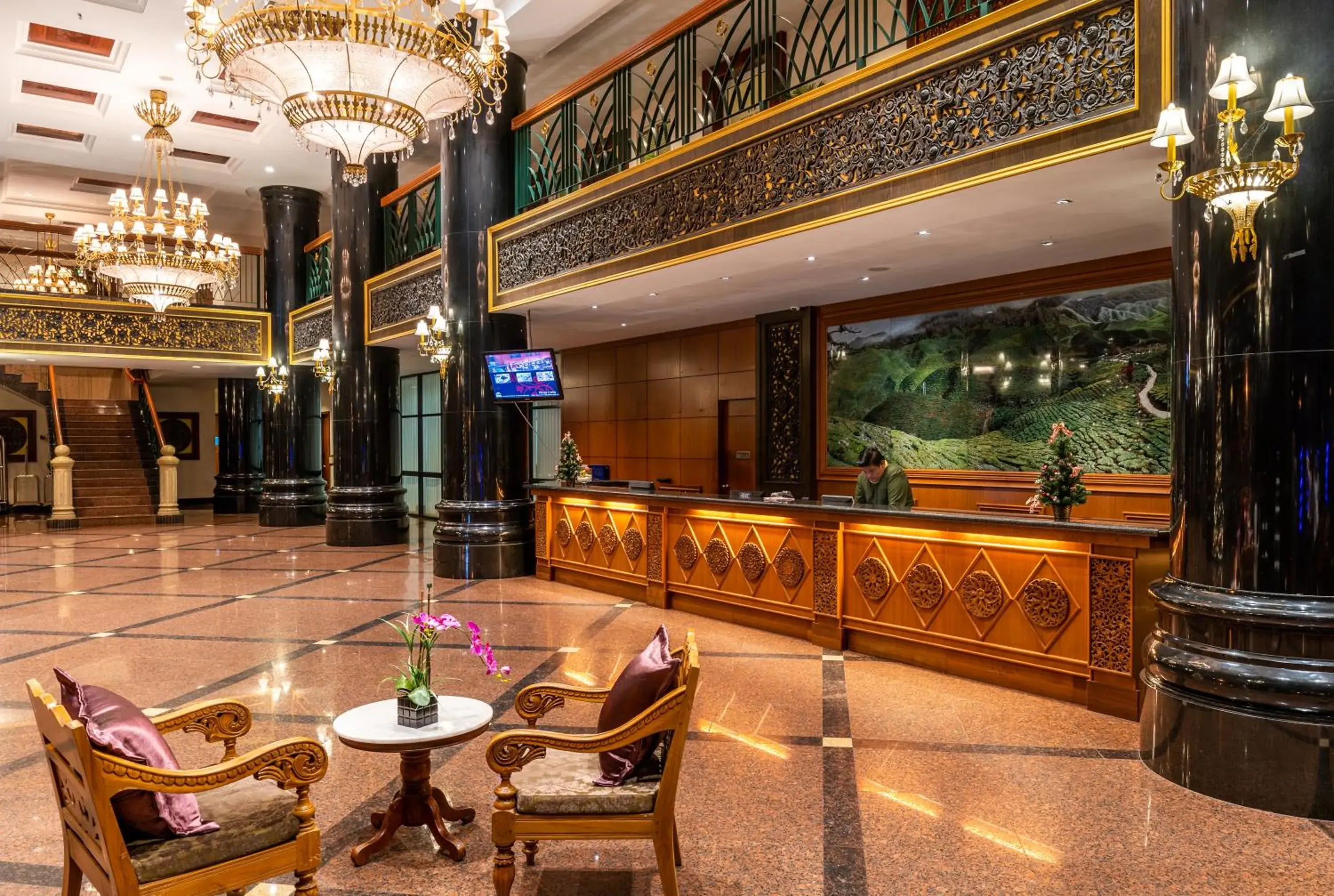 Lobby or reception in Century Pines Resort Cameron Highlands Lobby or reception in Century Pines Resort Cameron Highlands
