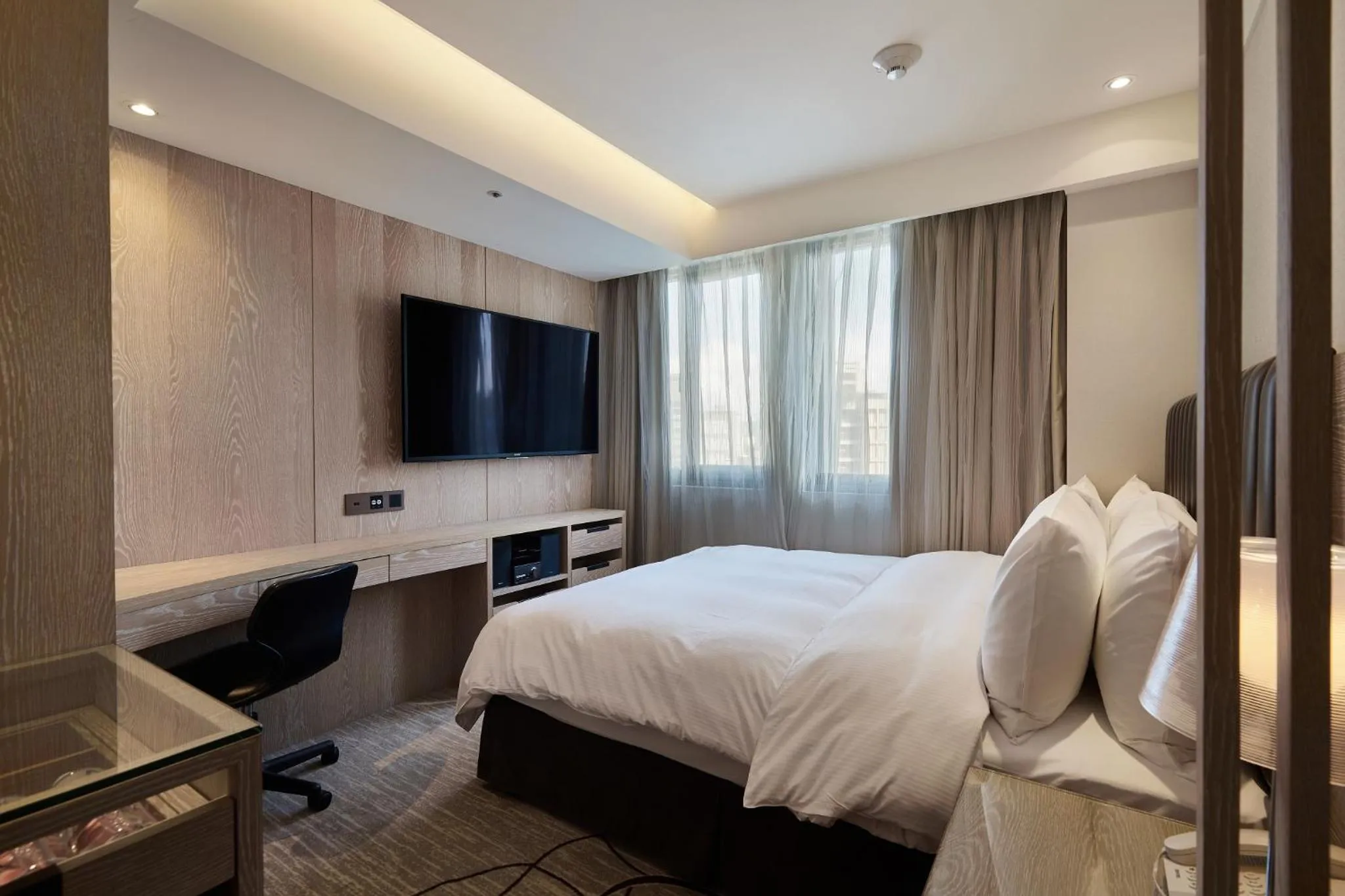 Bed in K Hotel Taipei Chang-An