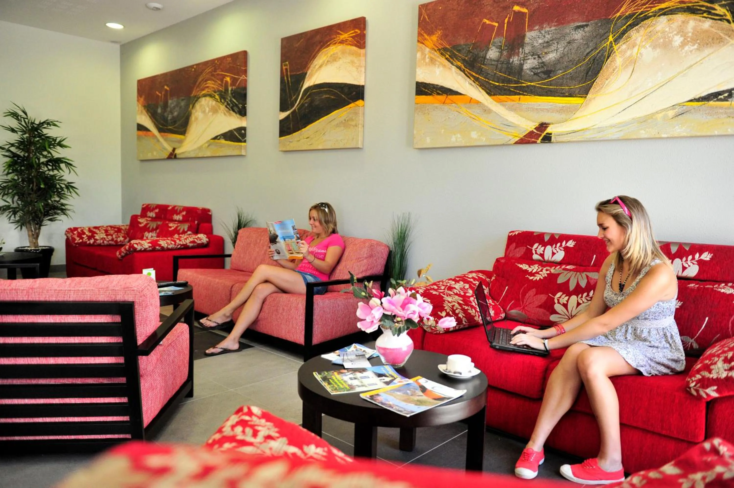 Lobby or reception in Résidence Goélia An Douar