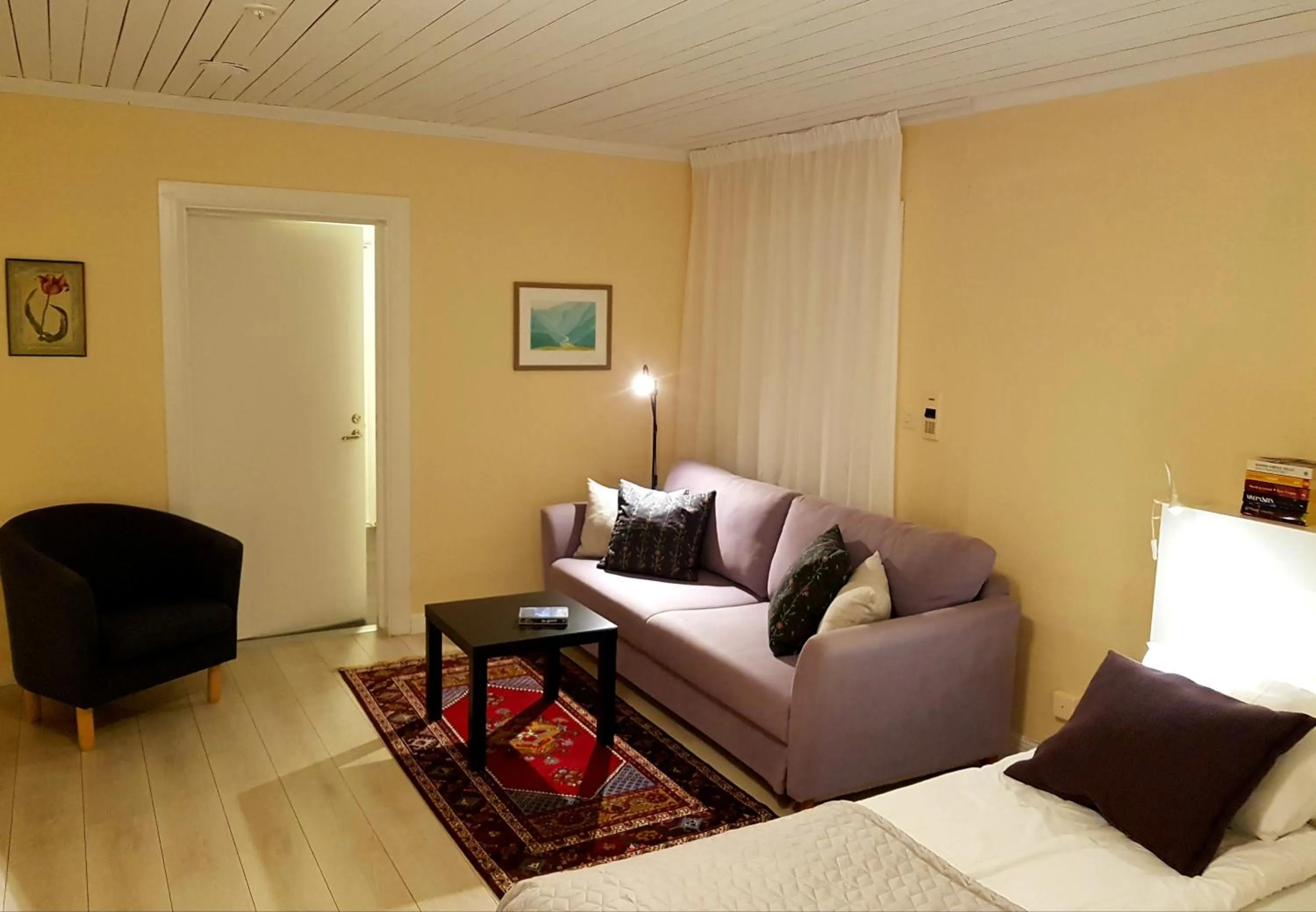 Seating area, Bed in Ulvsby Herrgård