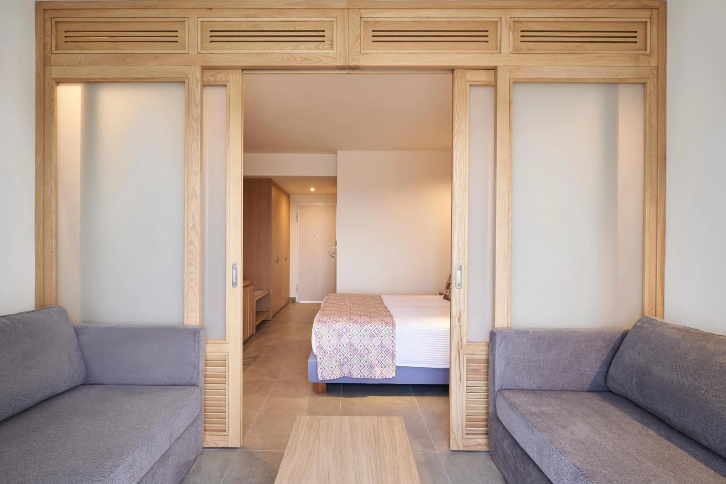 Living room, Bed in Atlantica Mikri Poli Rhodes