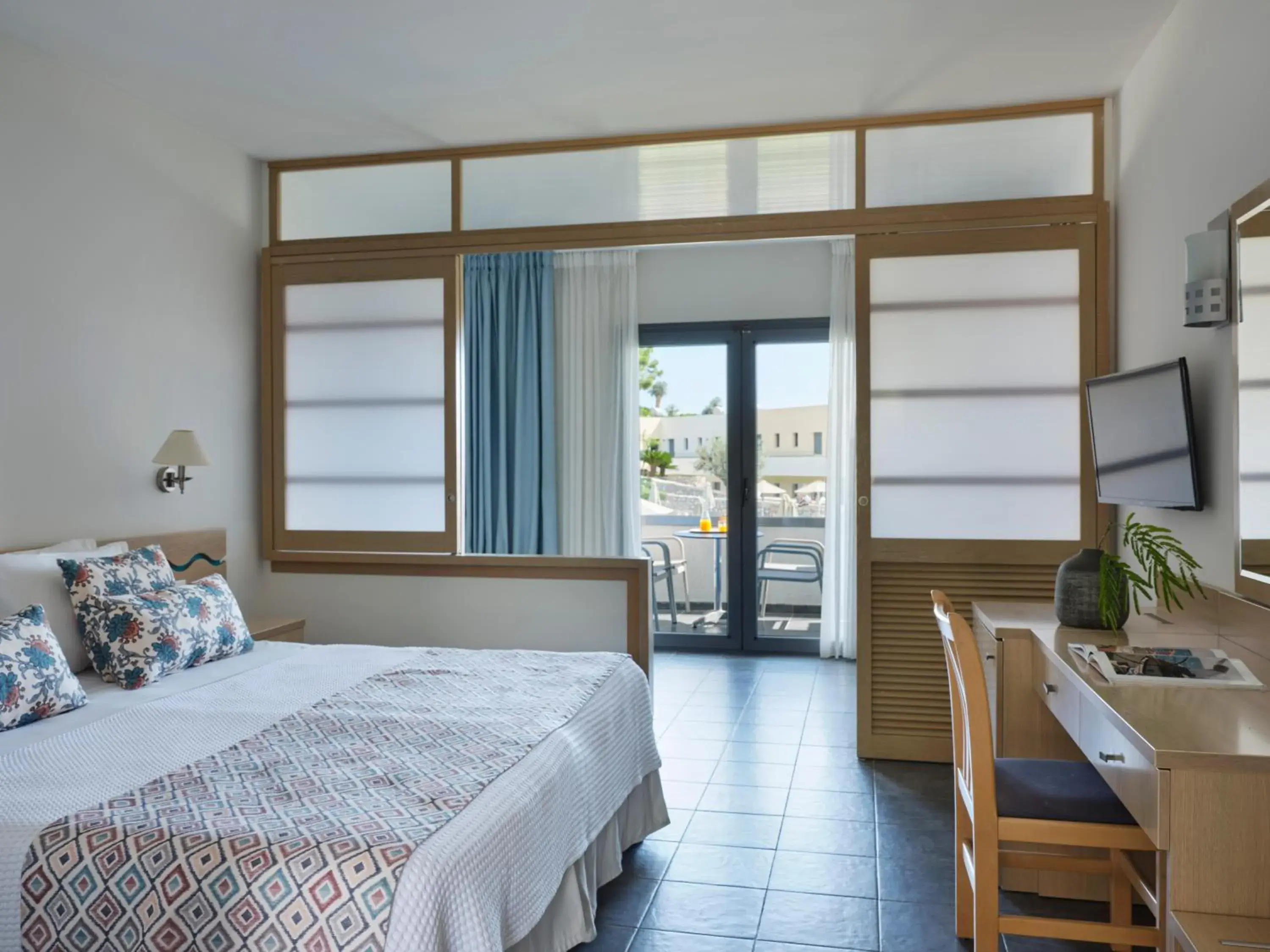 Bedroom, Bed in Atlantica Mikri Poli Rhodes Bedroom, Bed in Atlantica Mikri Poli Rhodes