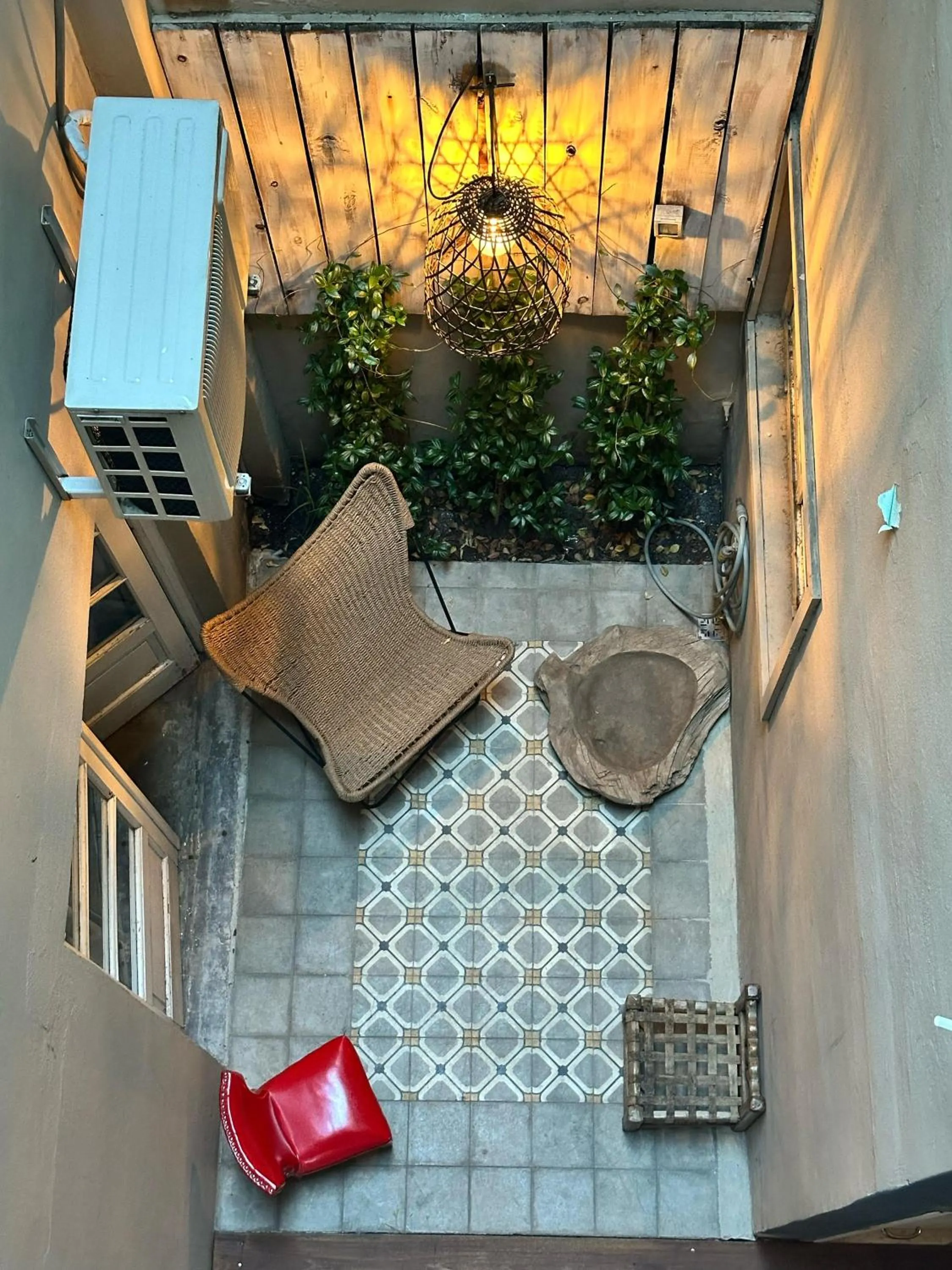 Inner courtyard view in Hotel Costa Rica