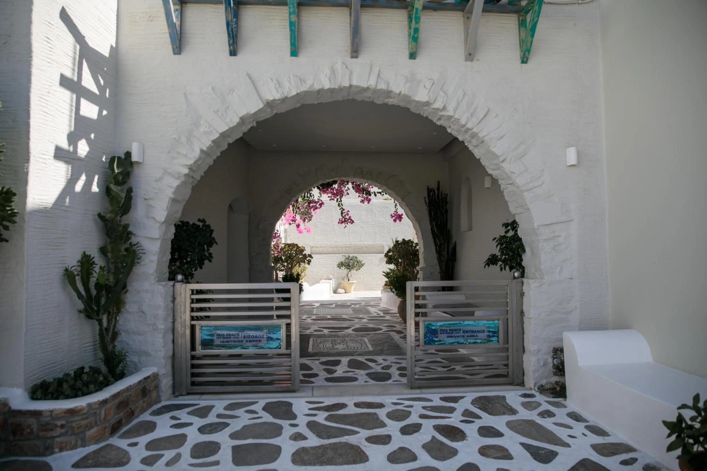 Facade/entrance in Iria Beach Art Hotel