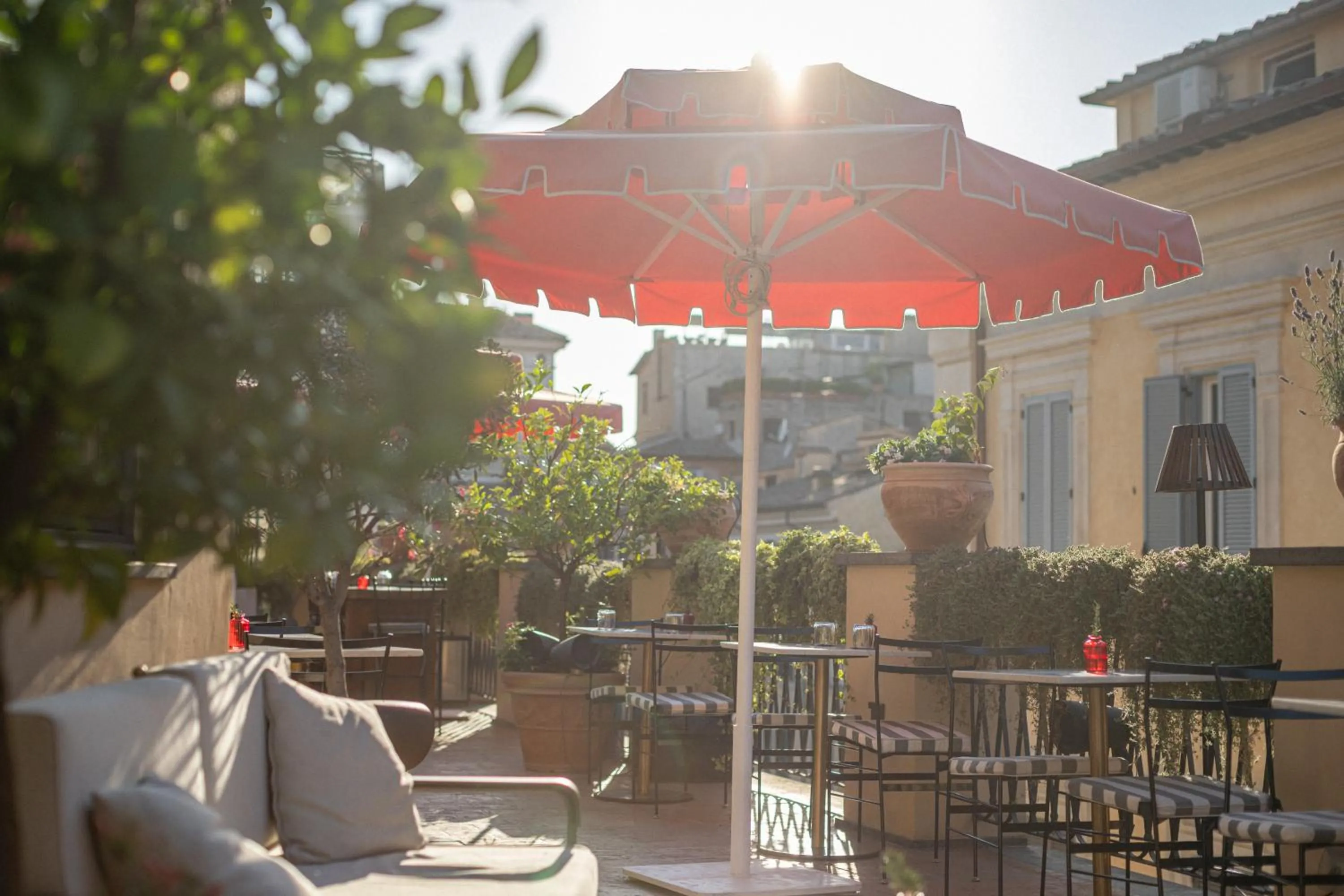 Patio in 9Hotel Cesari