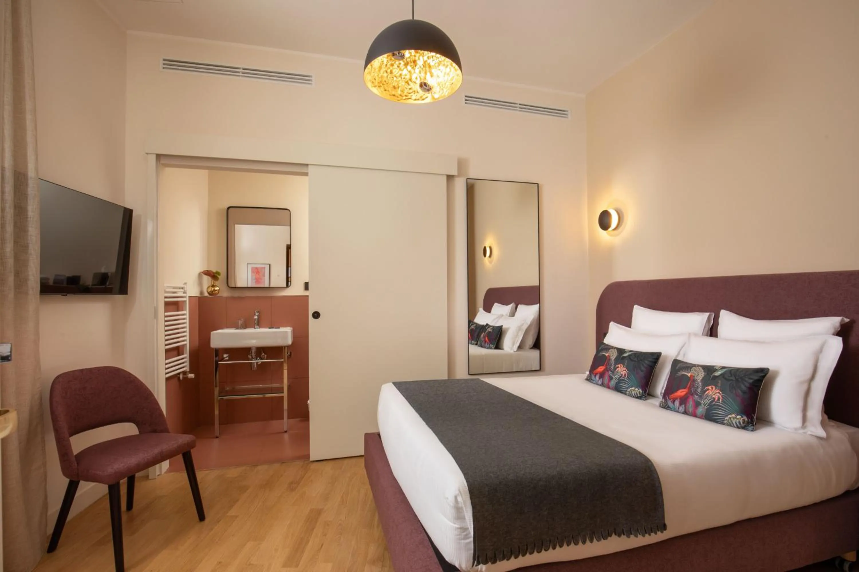 Bed in 9Hotel Cesari