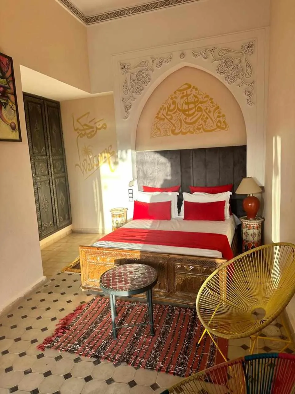 Bedroom, Bed in Riad Saida Atlas