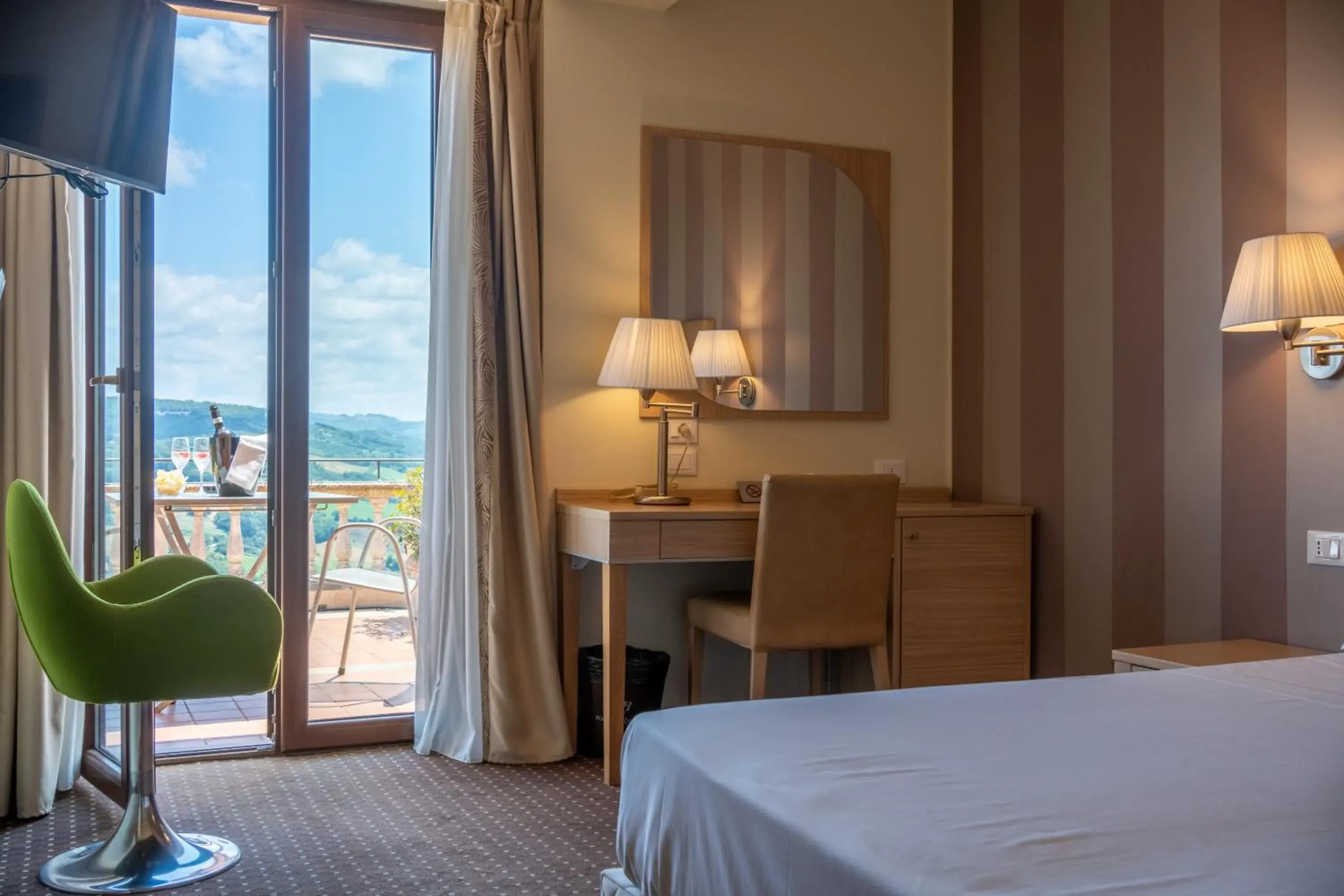 View (from property/room), Bed in Fortebraccio View (from property/room), Bed in Fortebraccio