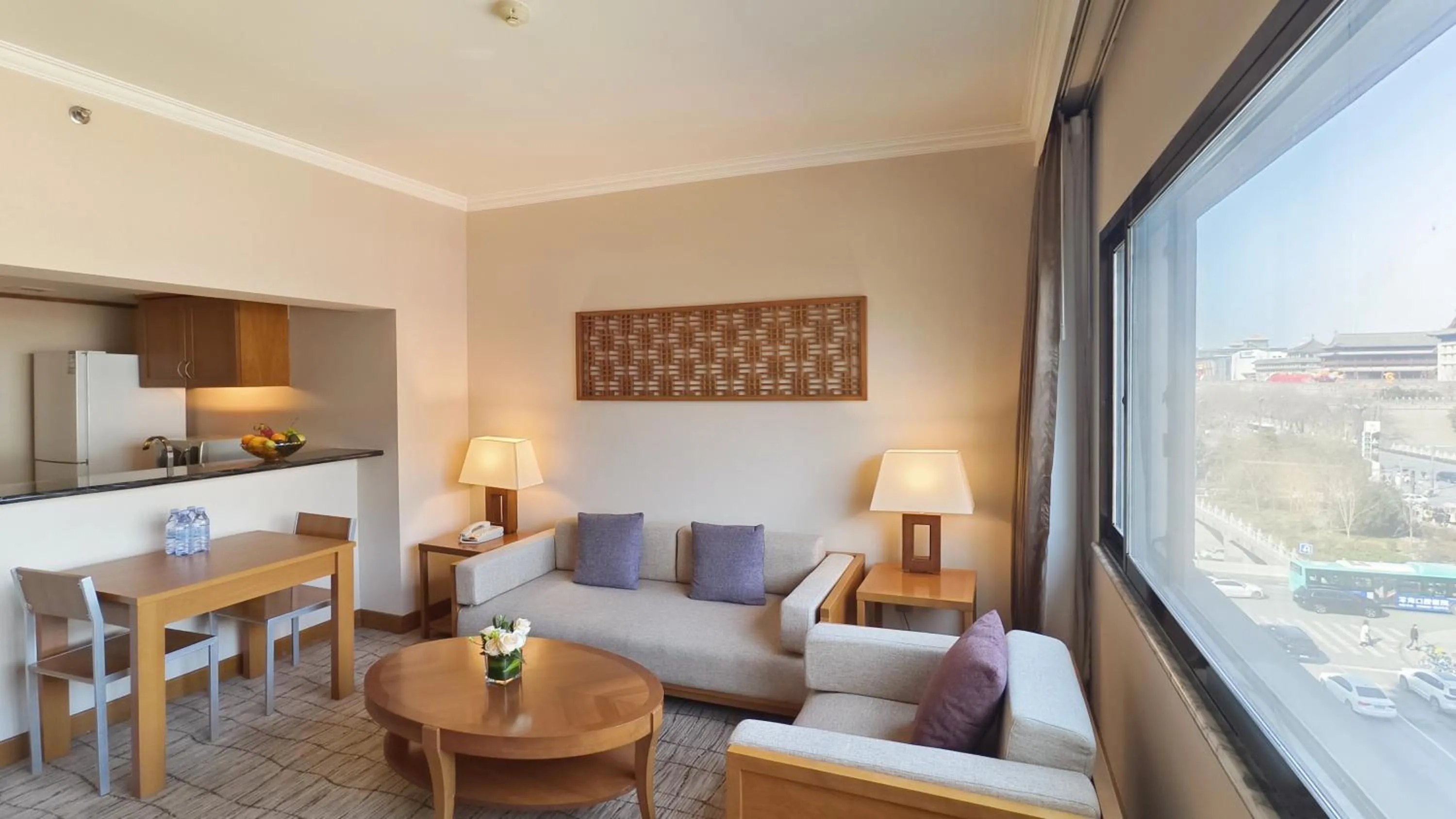 Living room in Xi'an Dajing Castle Hotel Bell Tower & YONGNING Gate