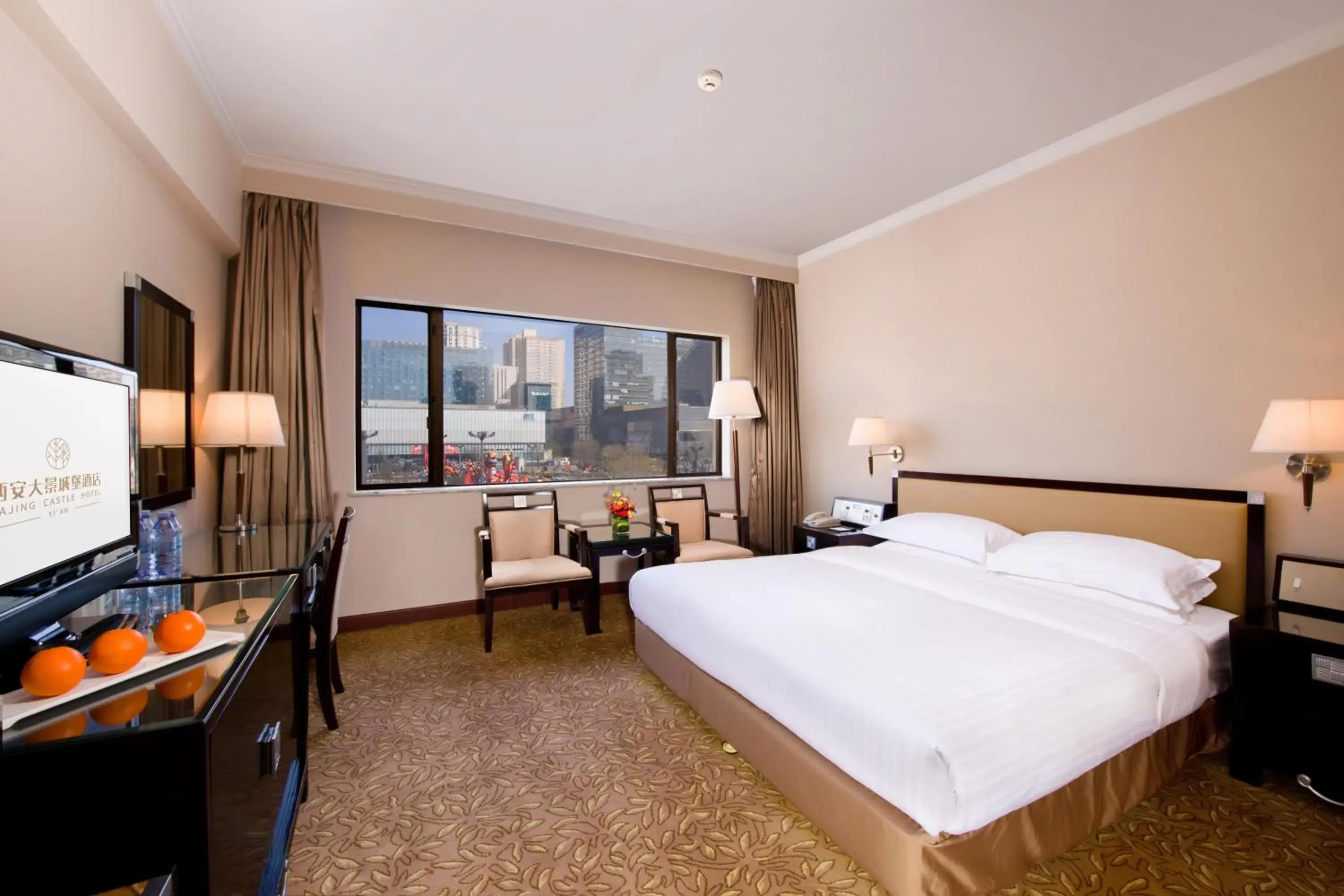 Photo of the whole room, Bed in Xi'an Dajing Castle Hotel Bell Tower & YONGNING Gate Photo of the whole room, Bed in Xi'an Dajing Castle Hotel Bell Tower & YONGNING Gate