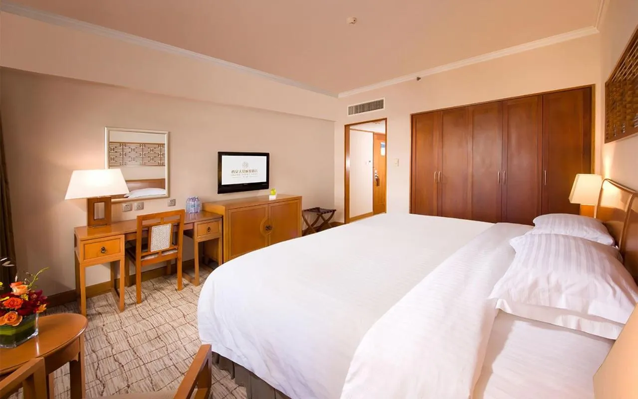 Bedroom, Bed in Xi'an Dajing Castle Hotel Bell Tower & YONGNING Gate