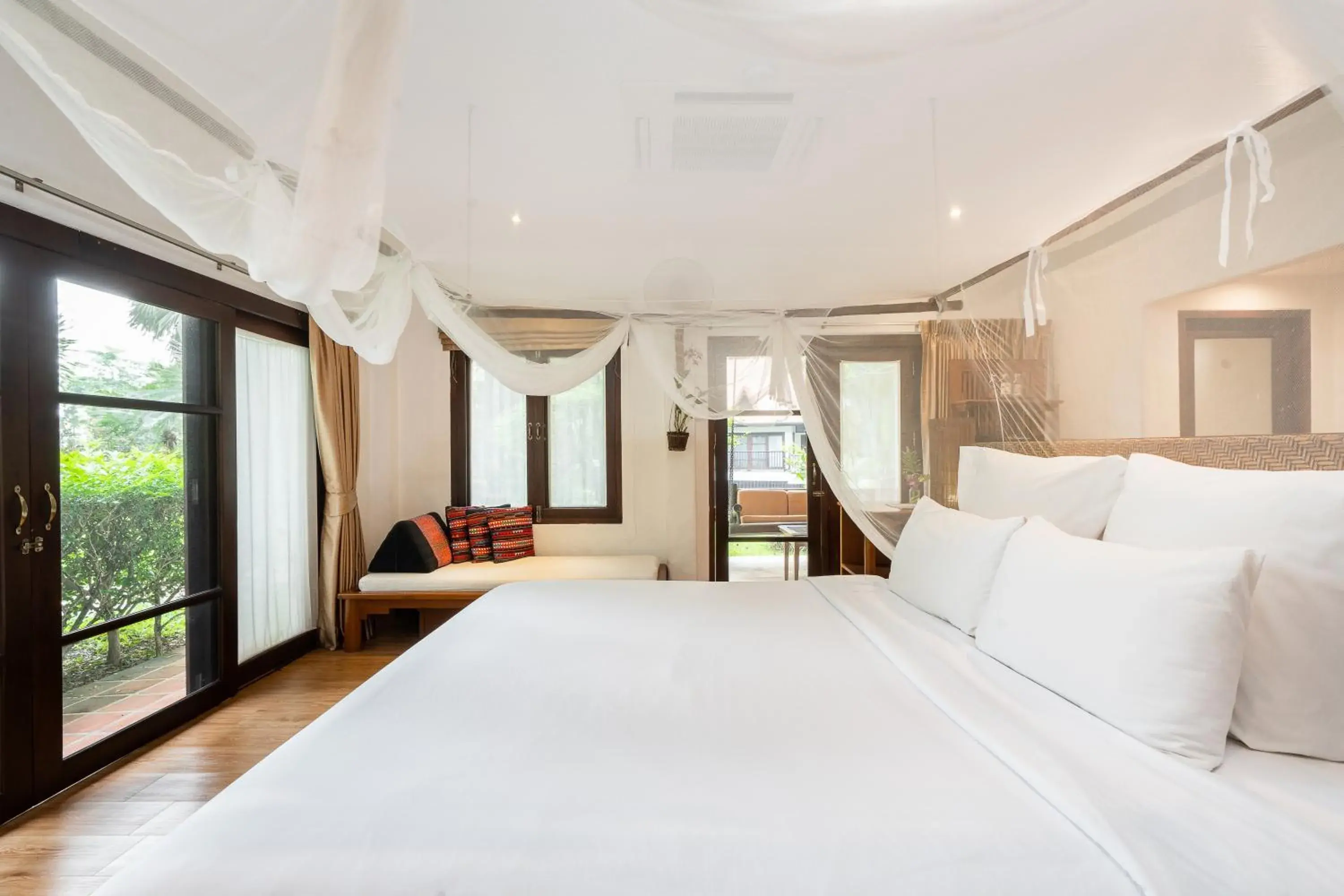 View (from property/room), Bed in The Legend Chiang Rai Boutique River Resort & Spa View (from property/room), Bed in The Legend Chiang Rai Boutique River Resort & Spa