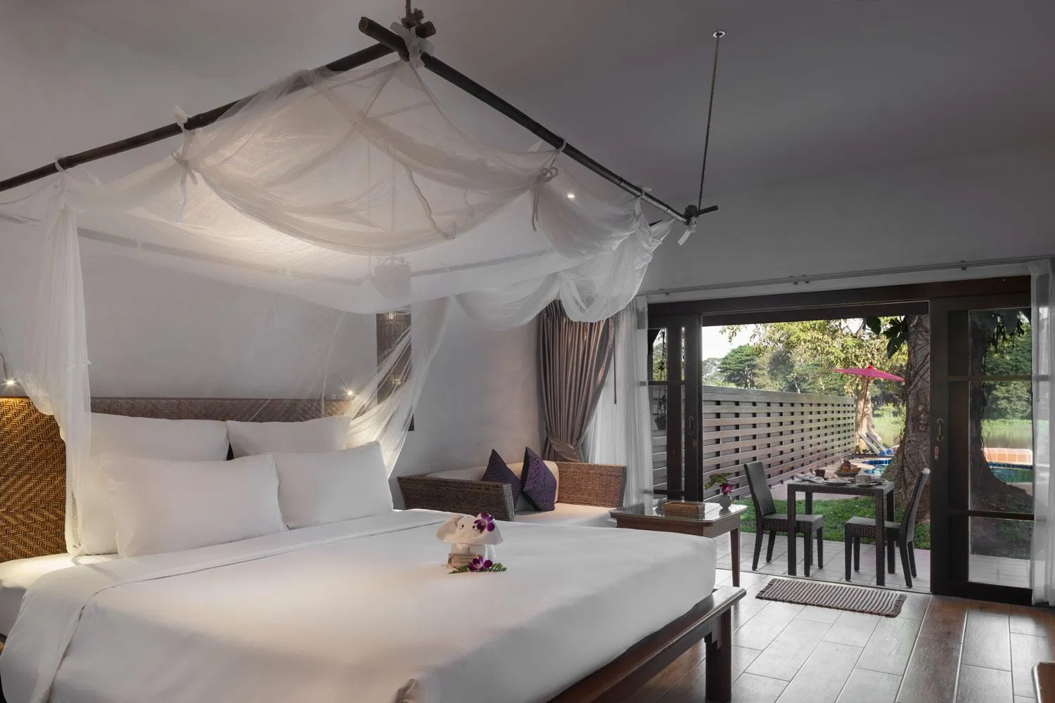 Bedroom, Bed in The Legend Chiang Rai Boutique River Resort & Spa