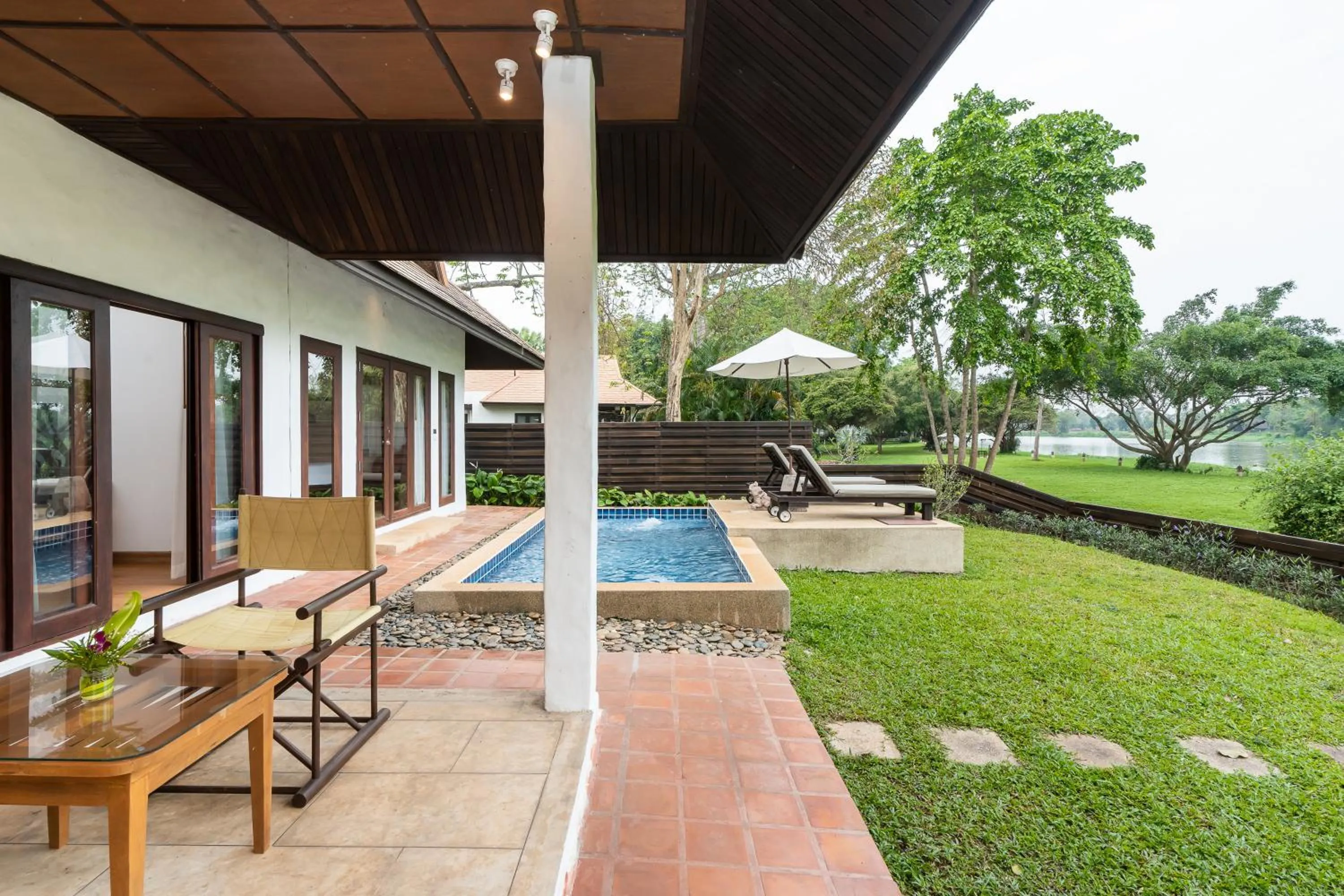 Pool view in The Legend Chiang Rai Boutique River Resort & Spa